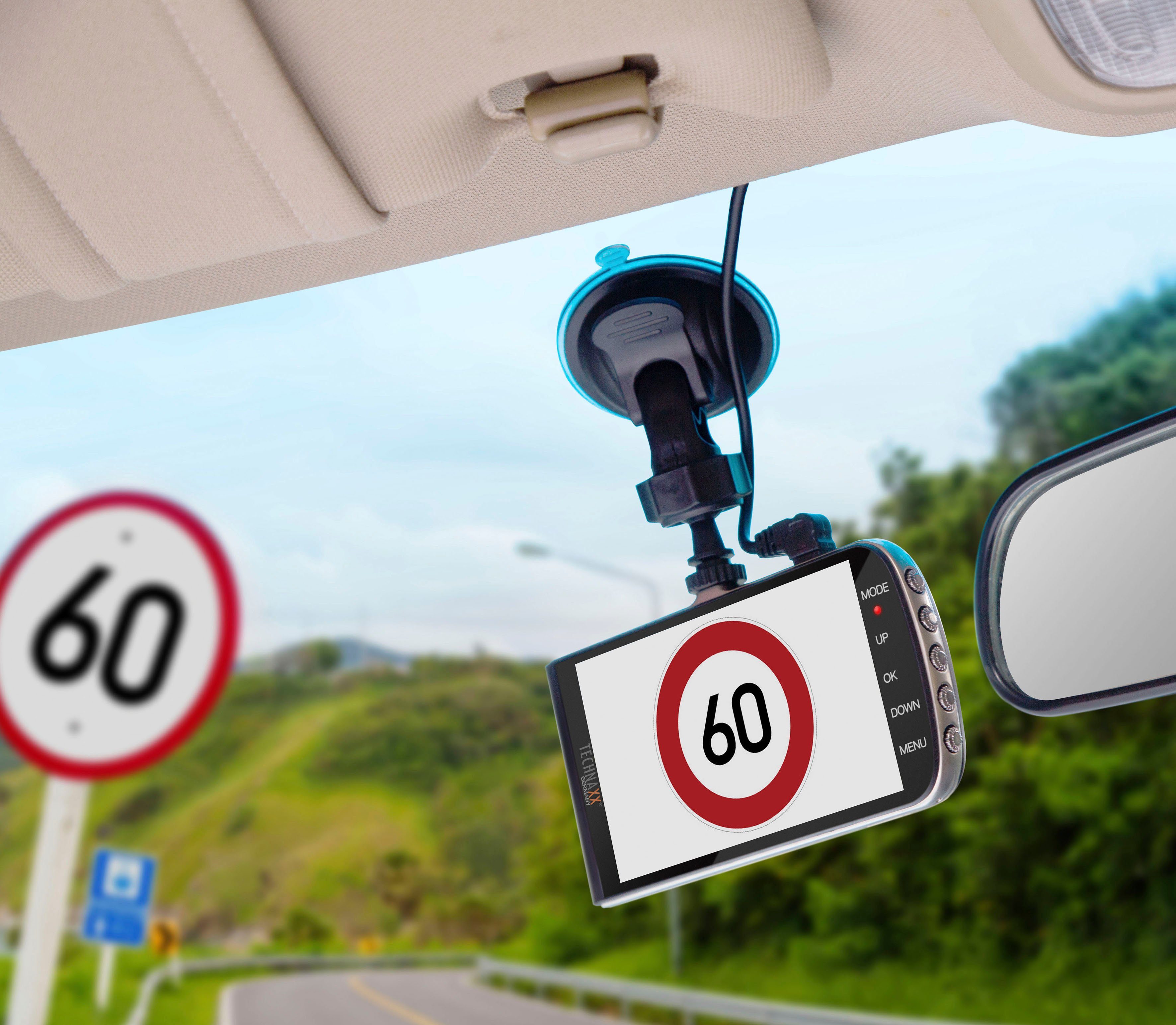 Dashcam Technaxx mit Dashcam TX-167 Assistenzsystemen