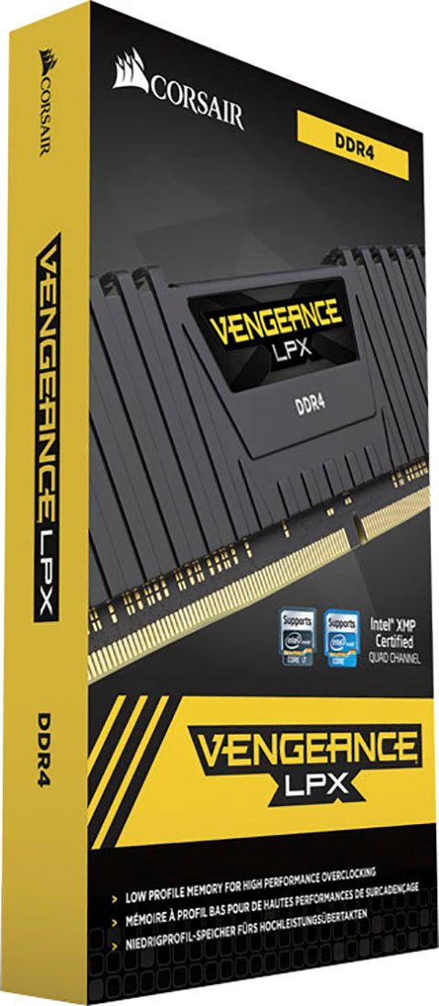 Speicherkit GB PC-Arbeitsspeicher Corsair VENGEANCE® 16 GB) (2 8 schwarz x LPX