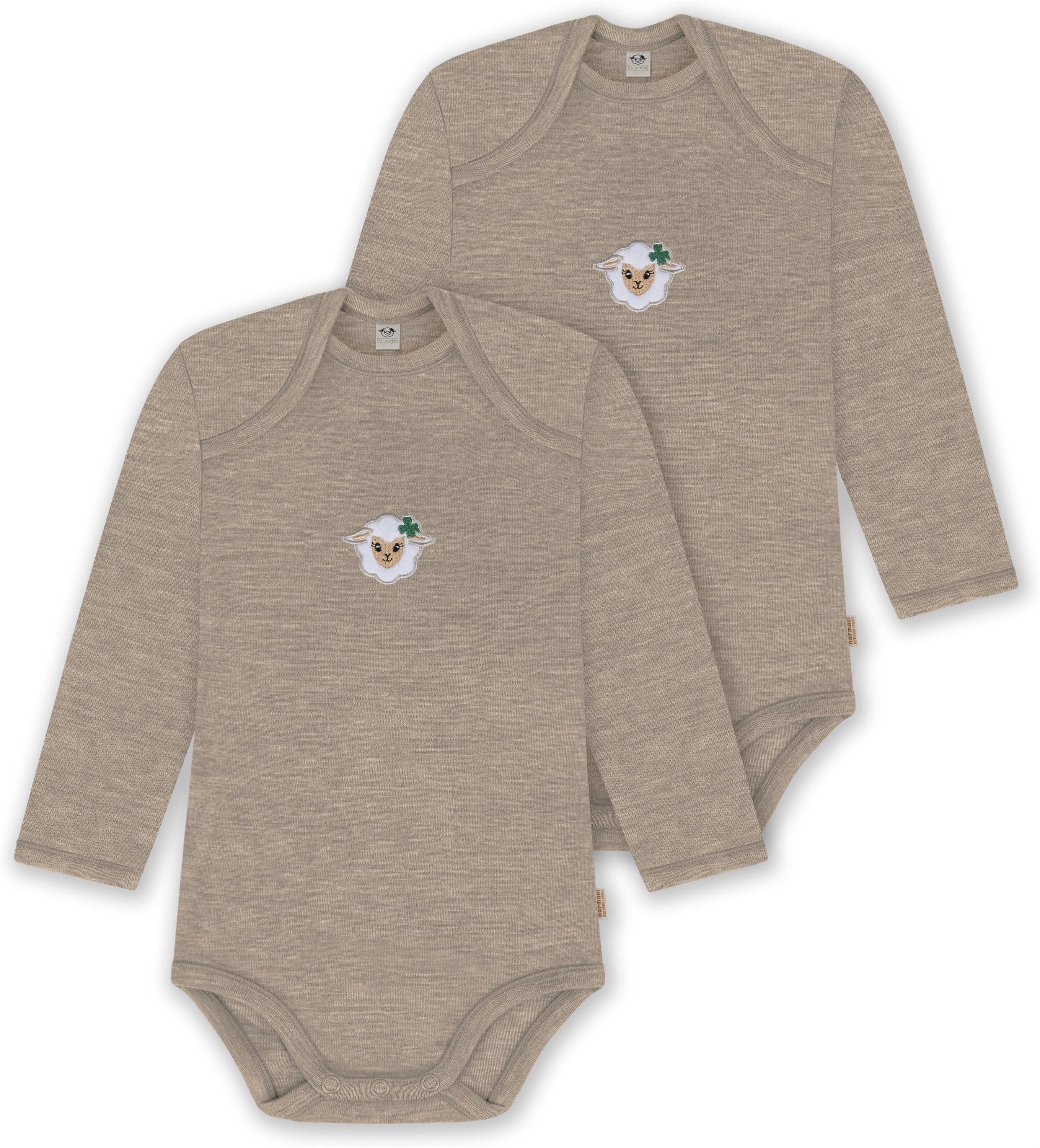 Langarmwickelbody 2er Pack Baby Merino Body Langarm Auckland