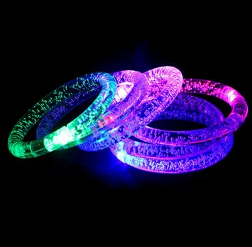 PRECORN Knicklicht 12x Leucht-Armband-Set 6 Farben Glowstick Geburtstage Fasching Partys