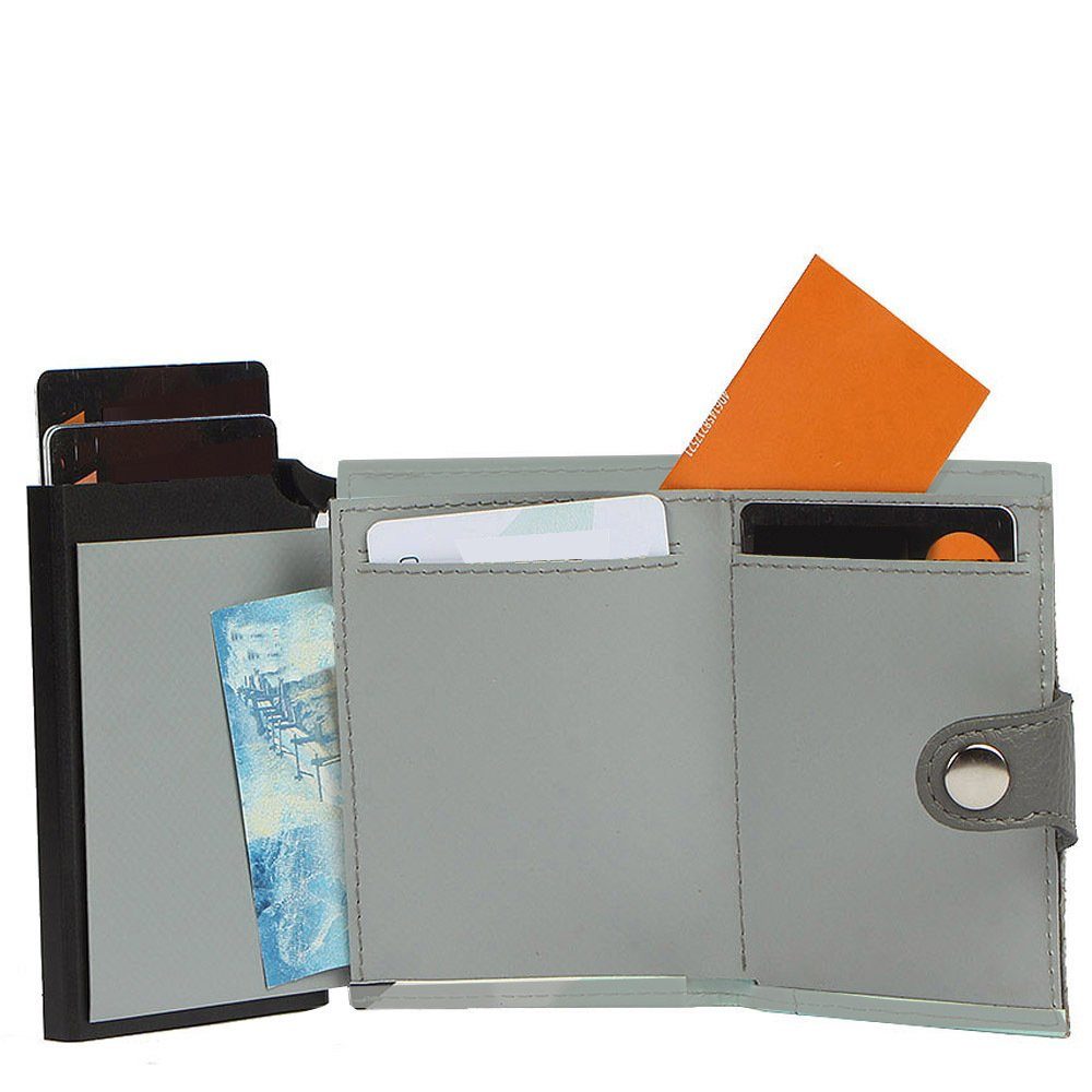 7clouds Mini noonyu tarpaulin, Upcycling single Tarpaulin aus Kreditkartenbörse black Geldbörse