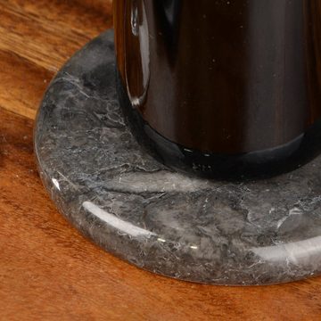 wohnfreuden Dekoschale Marmor Untersetzer 13 cm schwarz rund, 30869