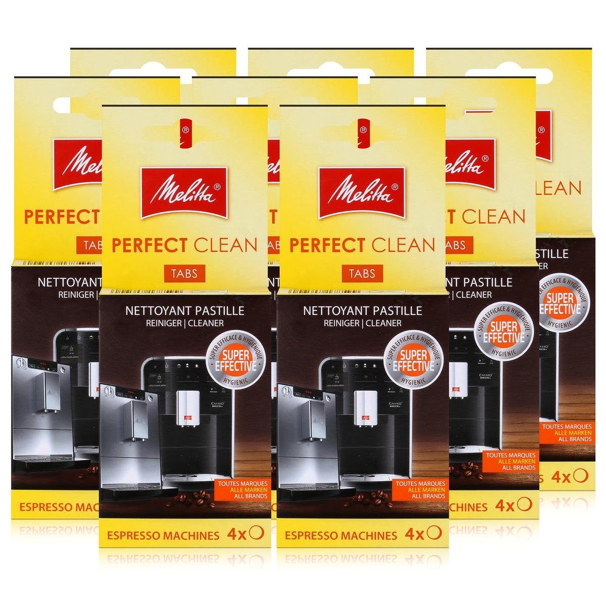 Melitta Perfect Clean Espresso Machines ReinigungsTabs 4x1,8g (8er Pac Reinigungstabletten