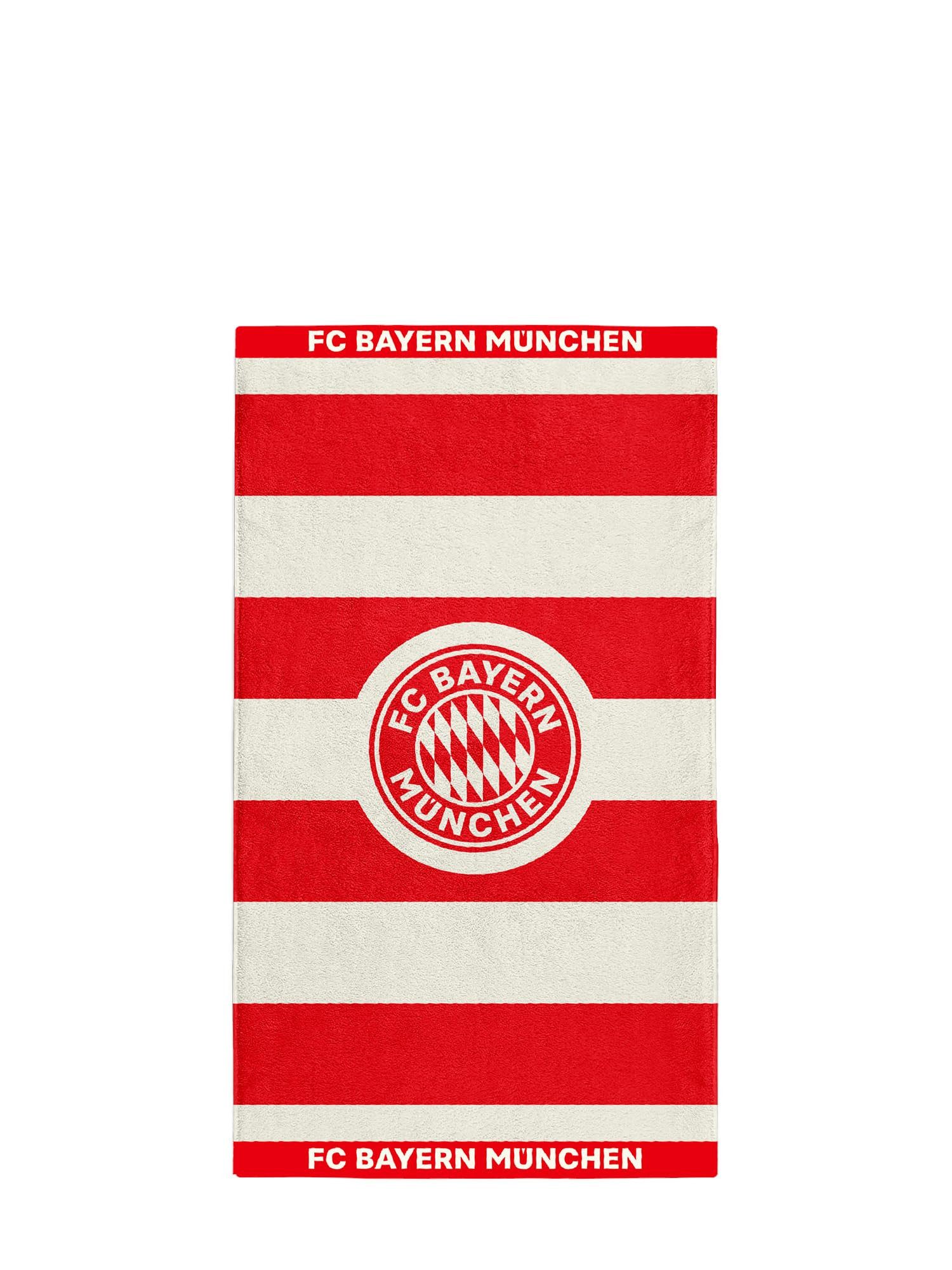 FC Bayern München Badetuch FC Bayern München Handtuch 50x100 cm (Rot/Weiß), Baumwolle
