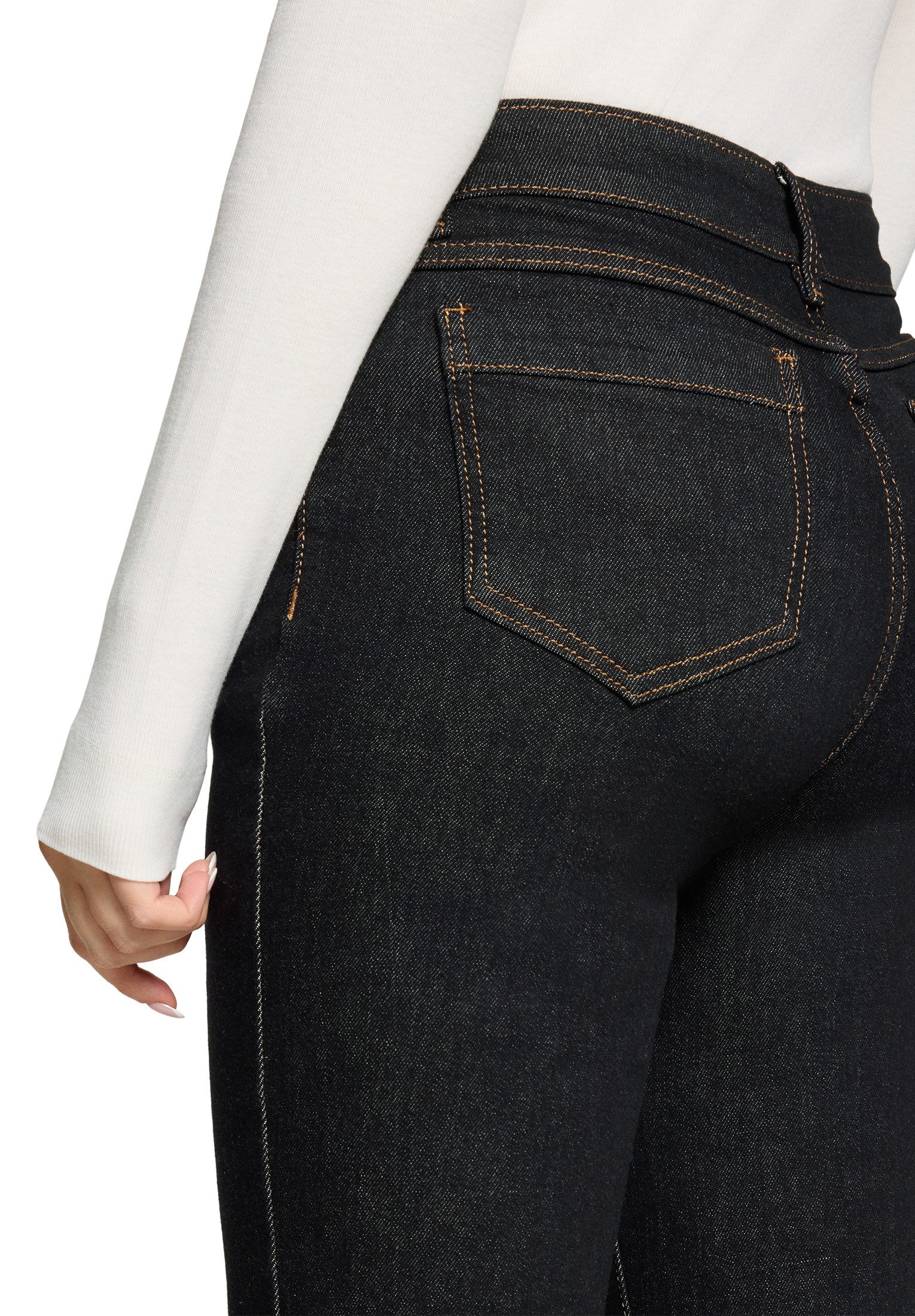 Cartoon Stretch-Jeans Damen mit Strass
