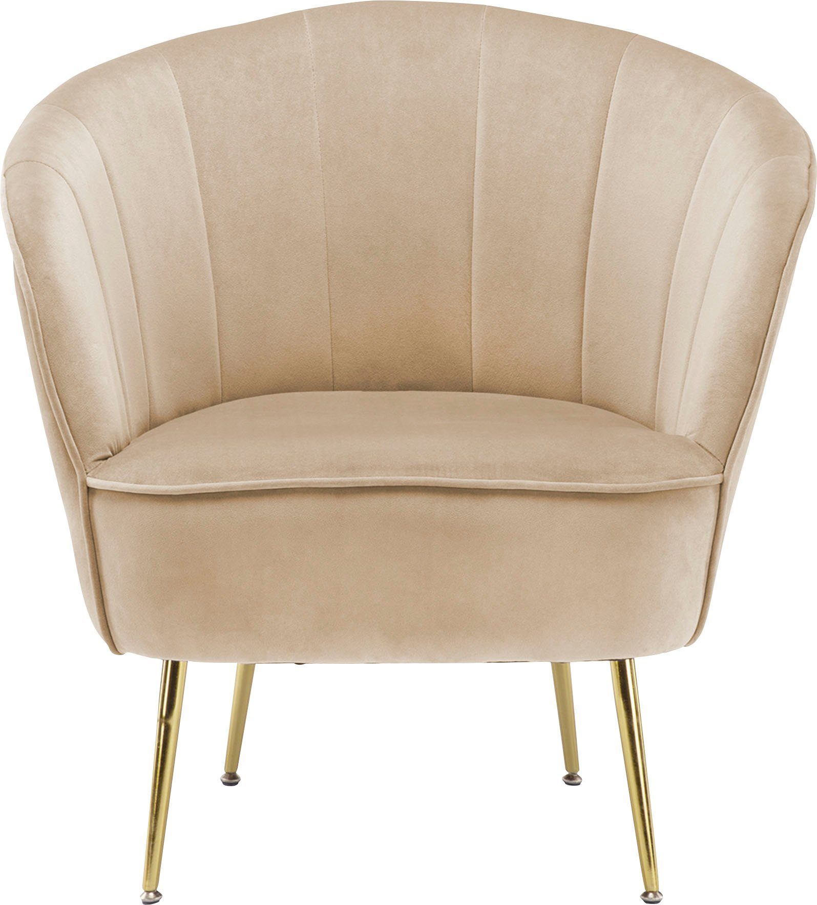 Kayoom Sessel "Poola 100, gemütlicher Cocktail-Sessel, edler Samtbezug", (1 günstig online kaufen