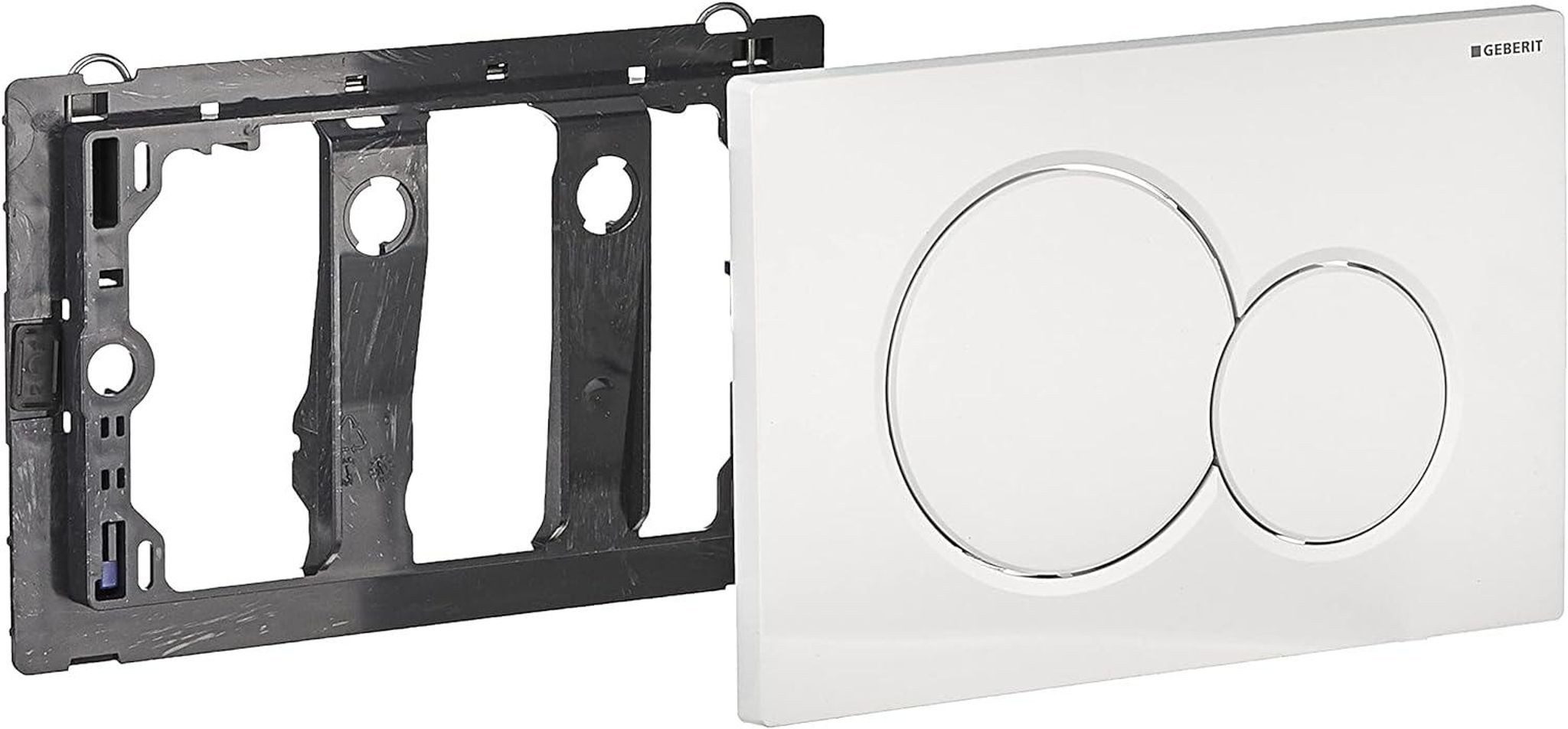 FELIXLEO Betätigungsplatten Geberit 115770115 Sigma01 Betätigungsplatte 2 Mengen Spülung Weiss