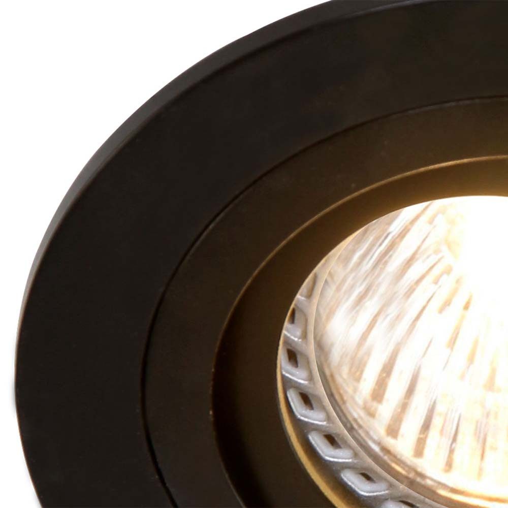 Steinhauer LIGHTING LED Einbaustrahler, Leuchtmittel nicht inklusive, Deckenstrahler Einbauleuchte Spot verstellbar Schlafzimmerleuchte