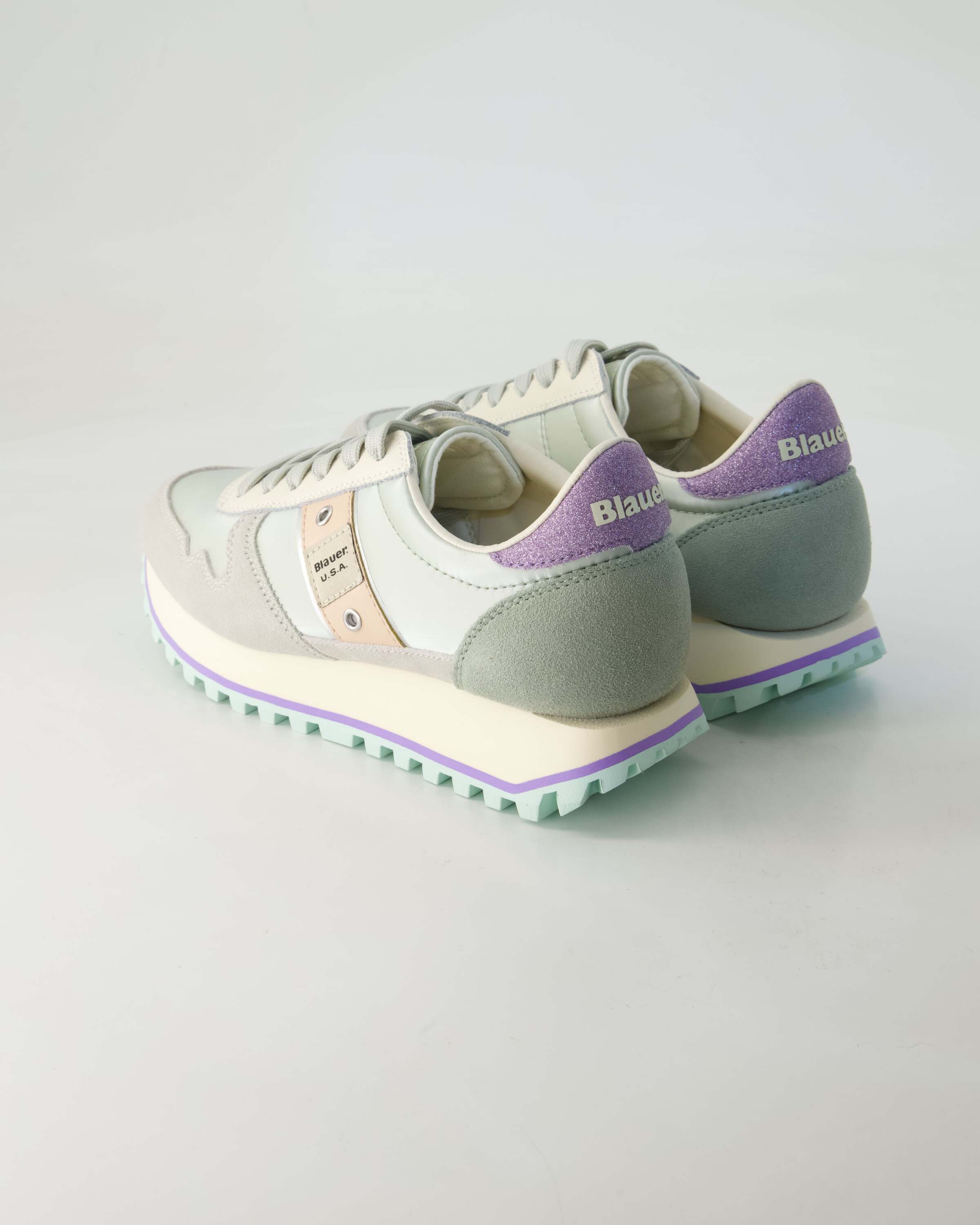 Blauer Millen Sneaker Obermaterial: Leder und Sonstiges Material