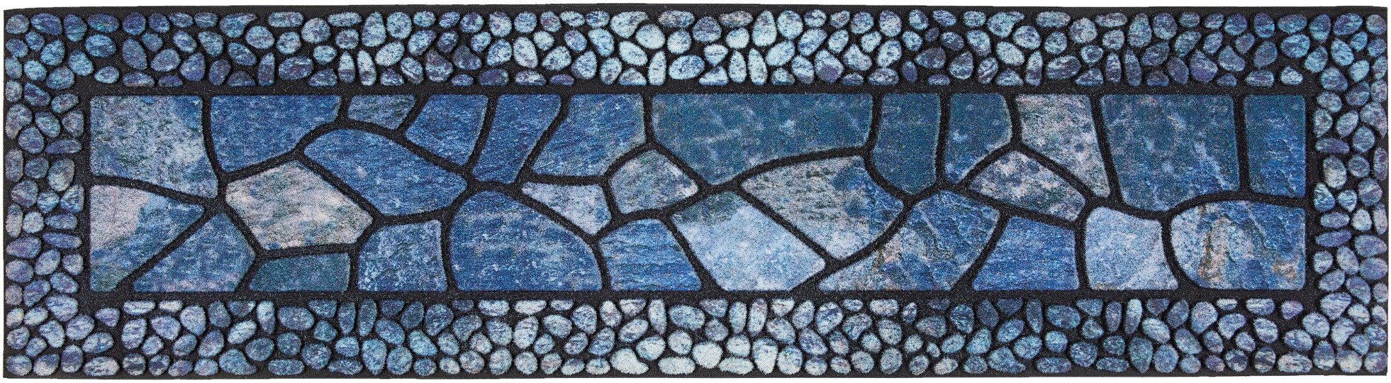 Andiamo Stufenmatte Outdoor, 2er Set, rechteckig, Höhe: 6 mm, Outdoor-Stufenmatten, Stein Motiv, Gartenbereich, Außenbereich