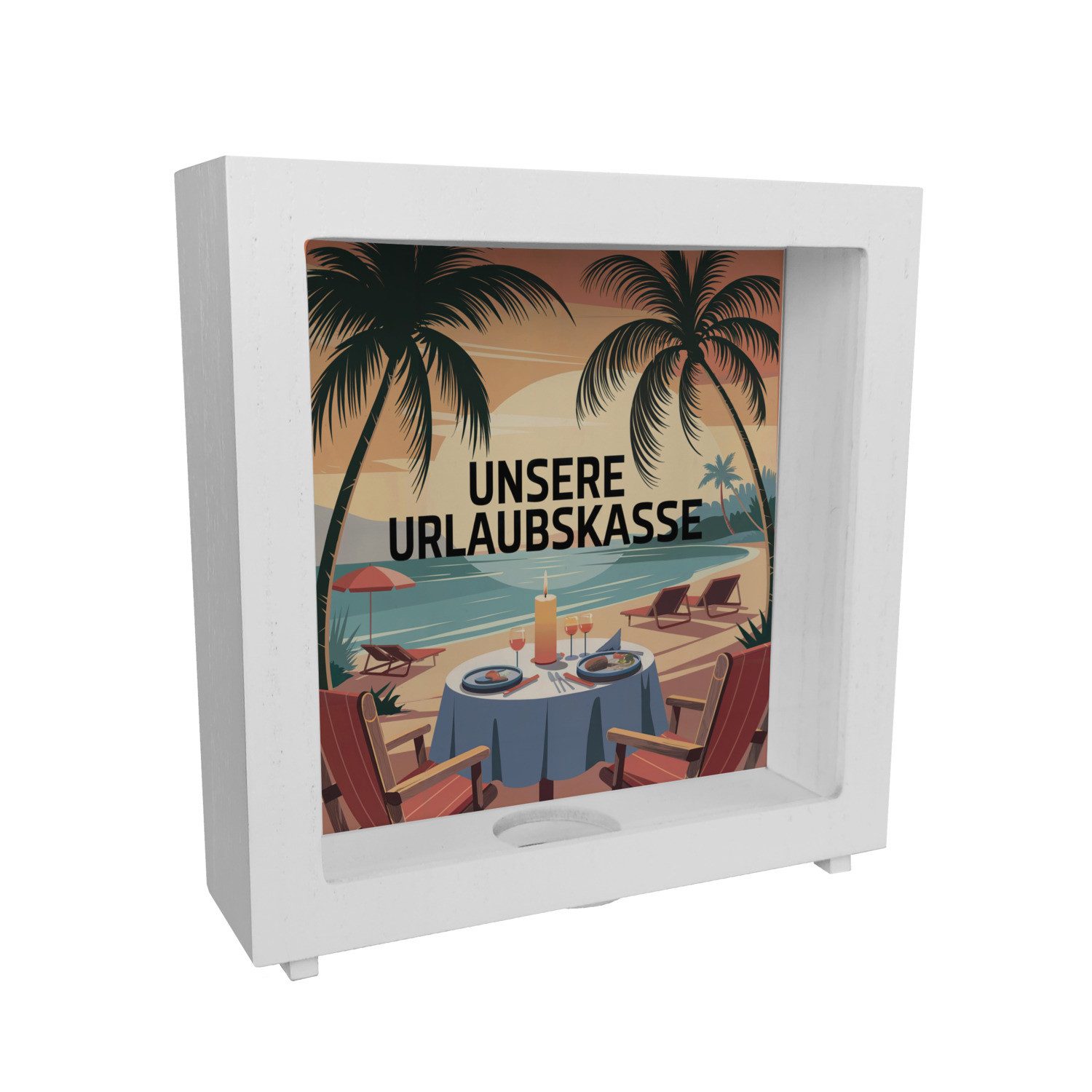 Spardose Candlelight-Dinner Urlaubskasse Rahmen Spardose aus Holz