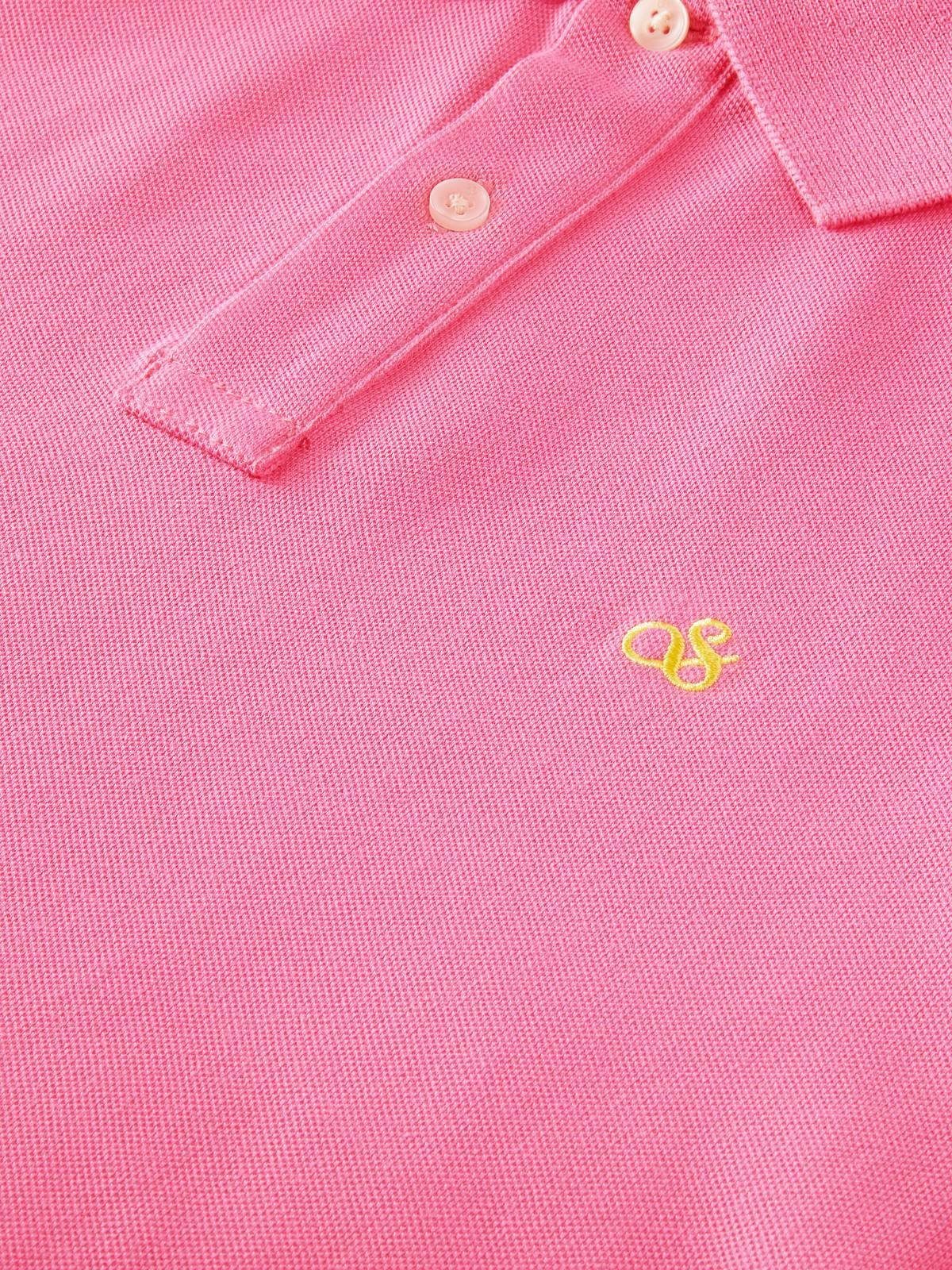 Scotch & Poloshirt Polo-Shirt Polo - Classic Pink Soda Pique Kurzarm, Herren