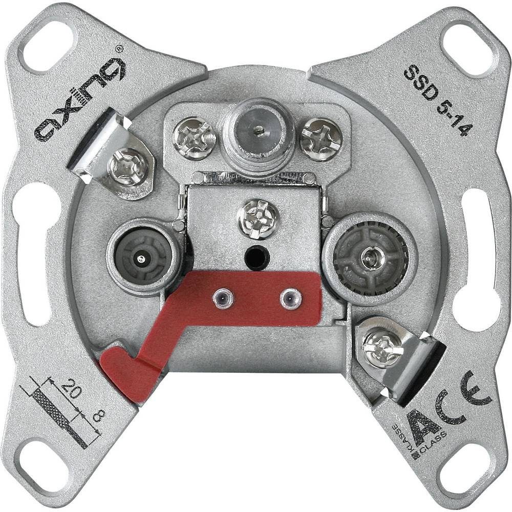 axing Antennensteckdose SAT-Durchgangsdose SSD 5-10