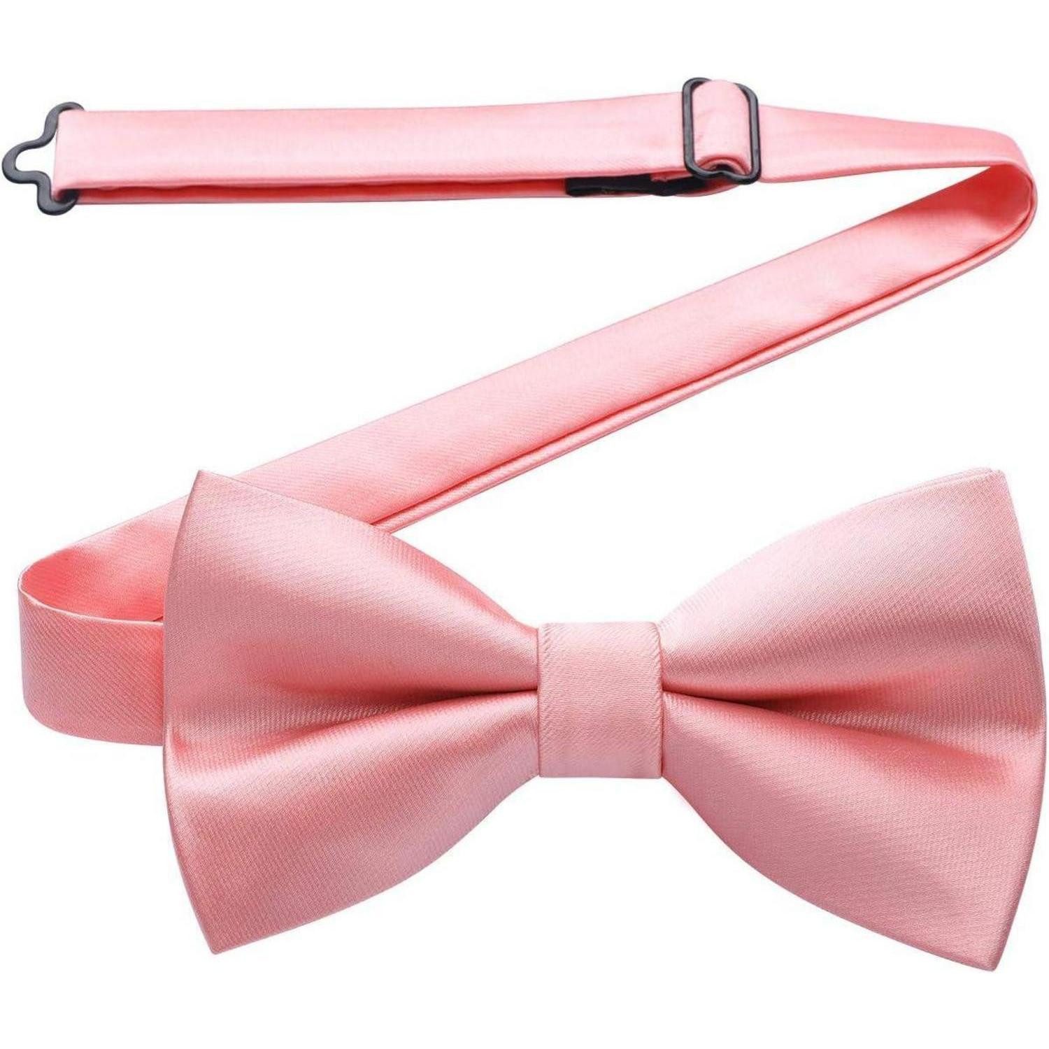 LuxusKollektion Fliege Fliege Herren Bereits Gebunden Verstellbar Paisley Hochzeit Rosa