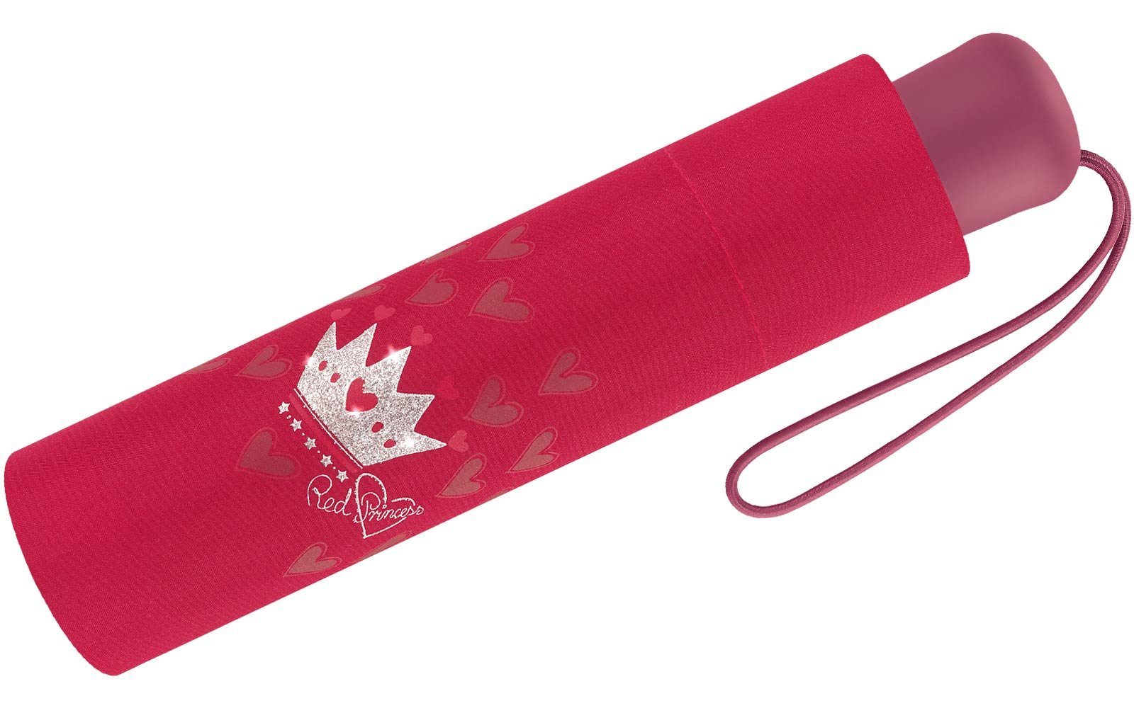 reflektierend Scout Mini Taschenregenschirm bedruckt, rot leicht Basic Kinderschirm