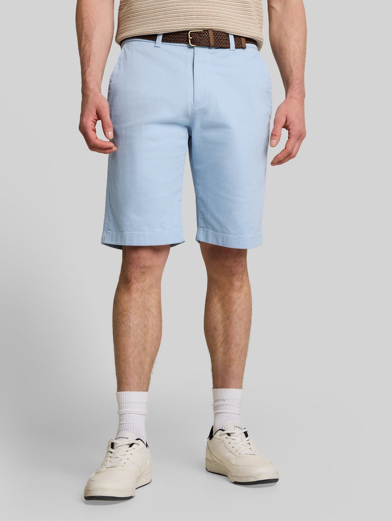 TOM TAILOR Shorts Hosen & Chino Regular Chino Shorts mit Gürtel