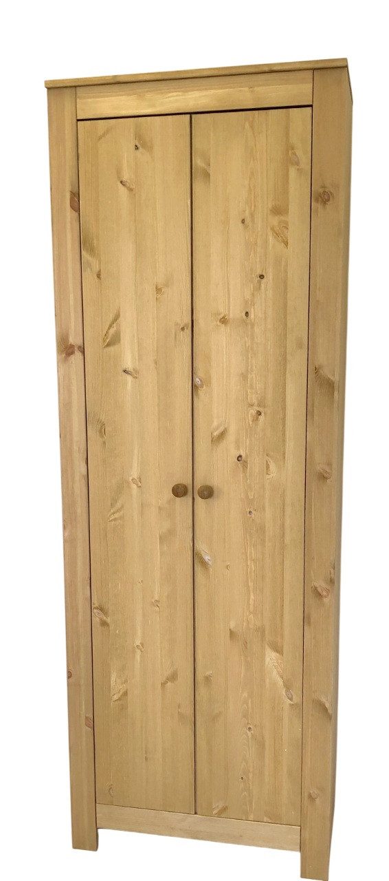 Clever-Moebel Garderobenschrank Kleiderschrank Dielenschrank im Landhausstil Schrank Breite: 68cm, Tiefe: 38cm, Höhe: 193cm