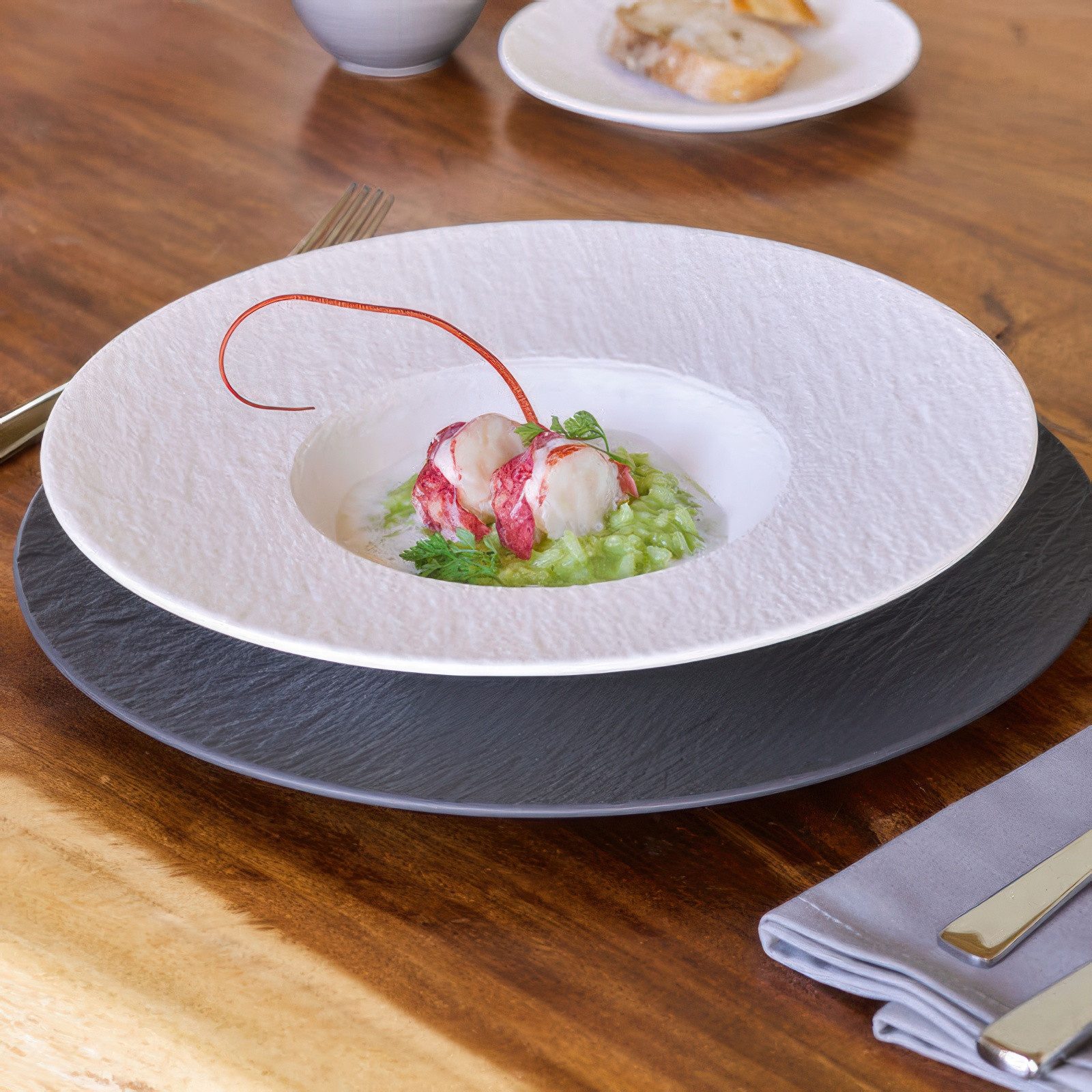 Villeroy & Boch Suppenteller Manufacture Rock blanc, Spülmaschinengeeignet