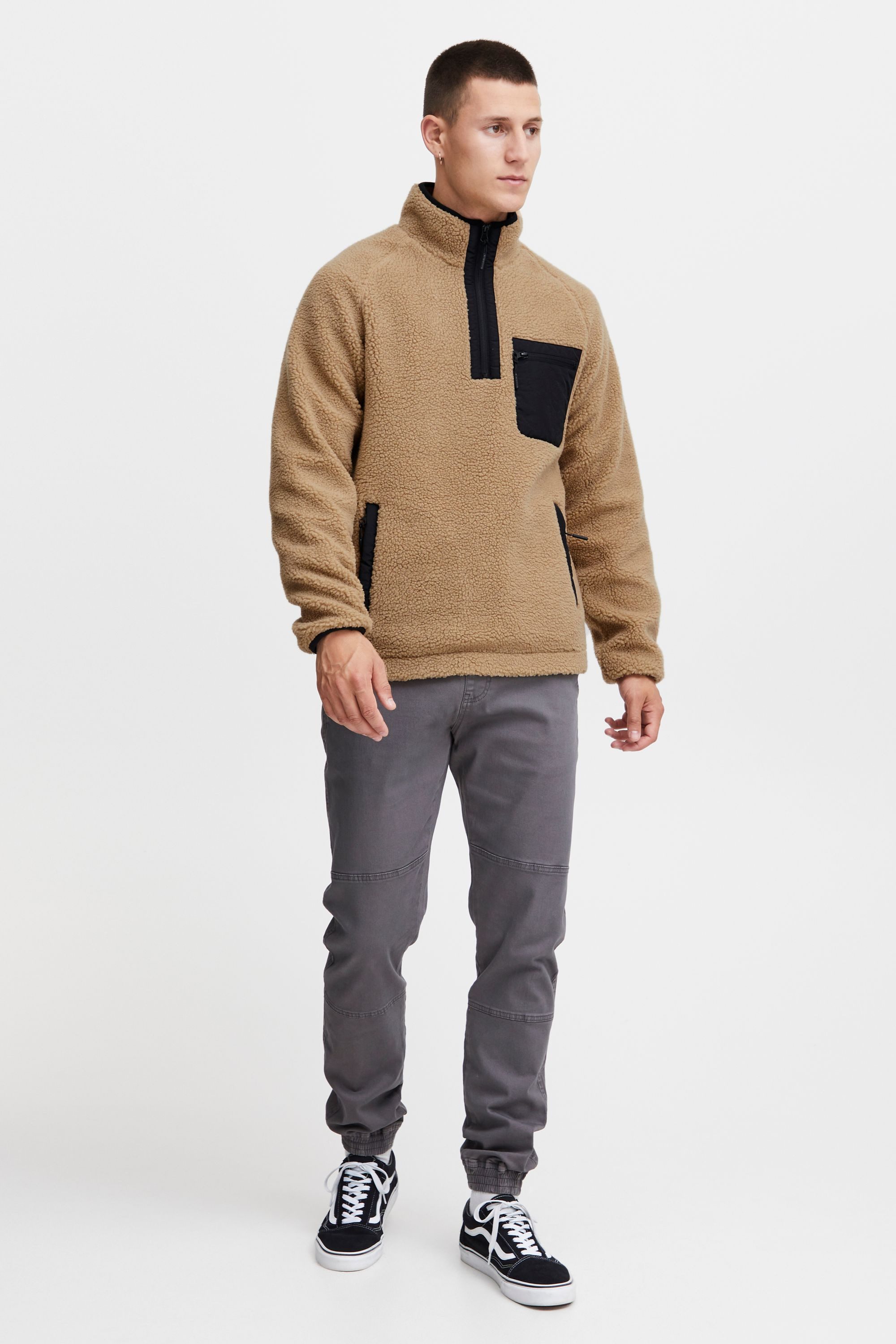 Indicode Fleecejacke IDTrout Herren Fleecejacke mit Stehkragen günstig online kaufen