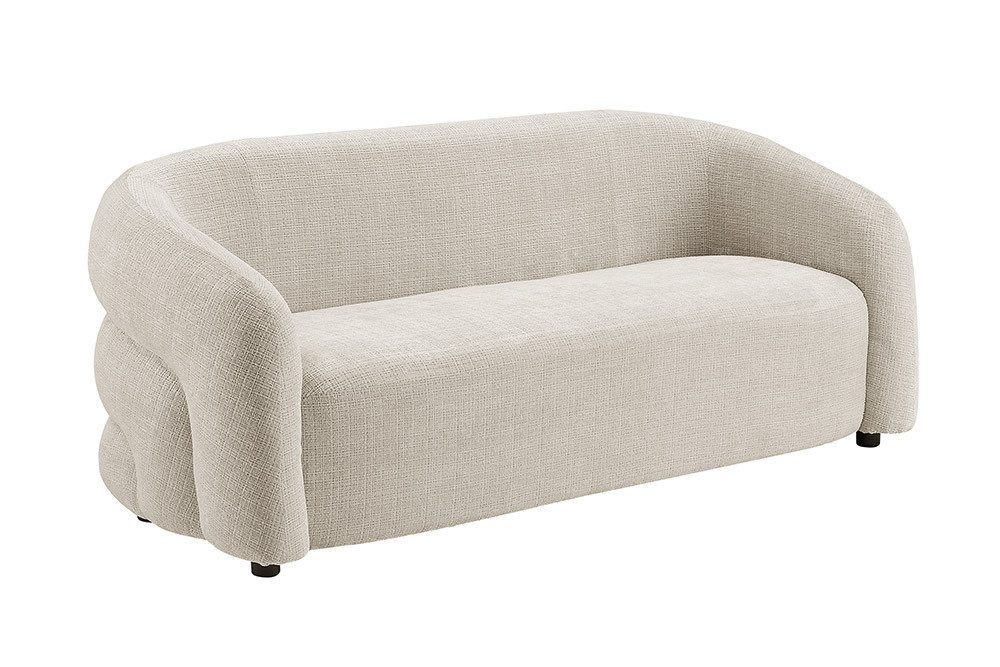riess-ambiente 3-Sitzer VOGUE 200cm beige – Sofa, Chenille Cremona, Schaumstoff, modern, Einzelartikel 1 Teile, gepolsterte Stoff-Couch mit 3 Sitzplätzen – idea – Bild 2 von 5