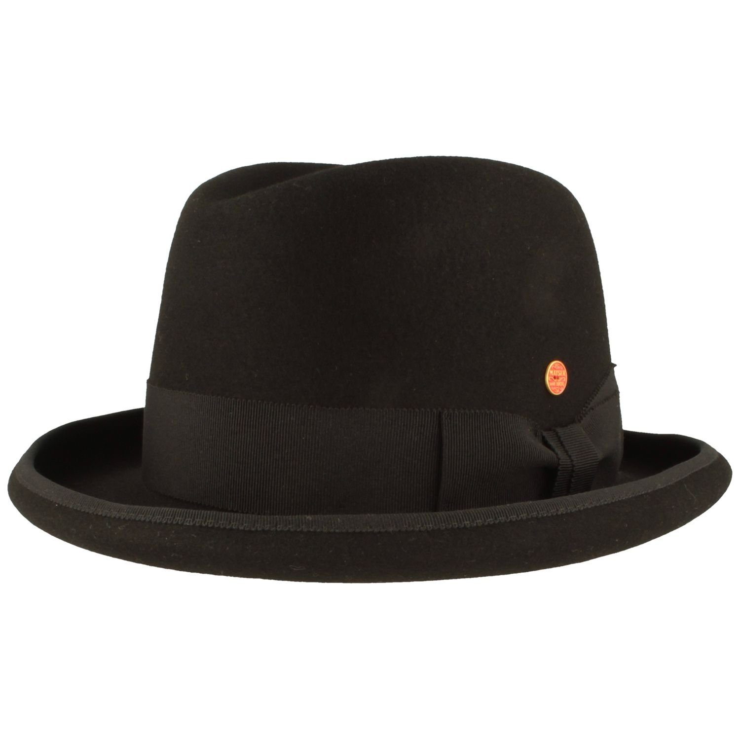 Mayser Filzhut eleganter Homburg Wollfilz-Anlasshut mit Einfass