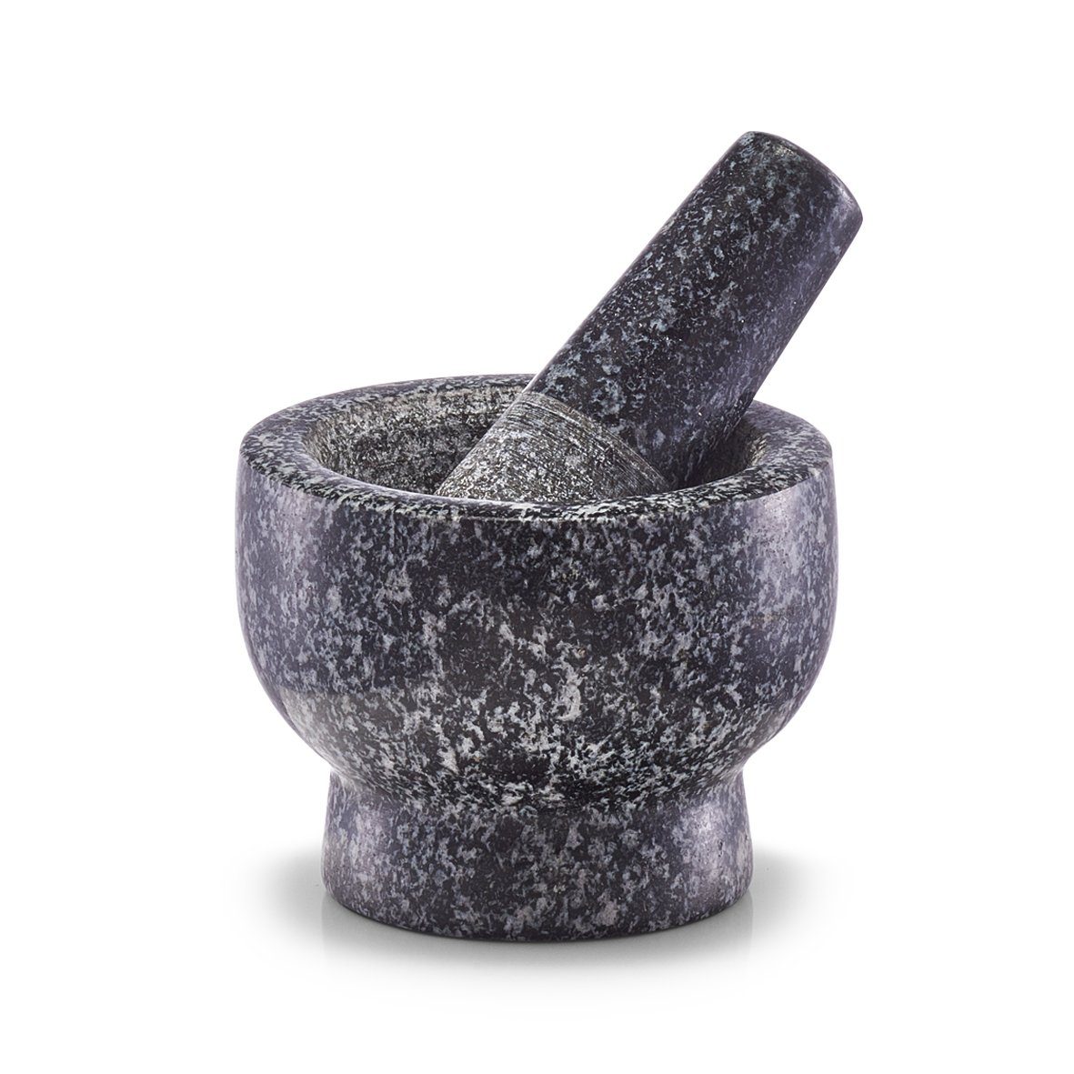 Zeller Present Mörser & Stößel-Set, Granit, anthrazit, 70 ml, Ø9 x 6,5 cm