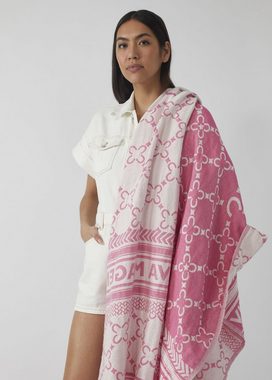 Codello Modeschal Strandtuch mit exklusivem Logo-Print aus reiner Baumwolle, mit exklusivem Logo-Print