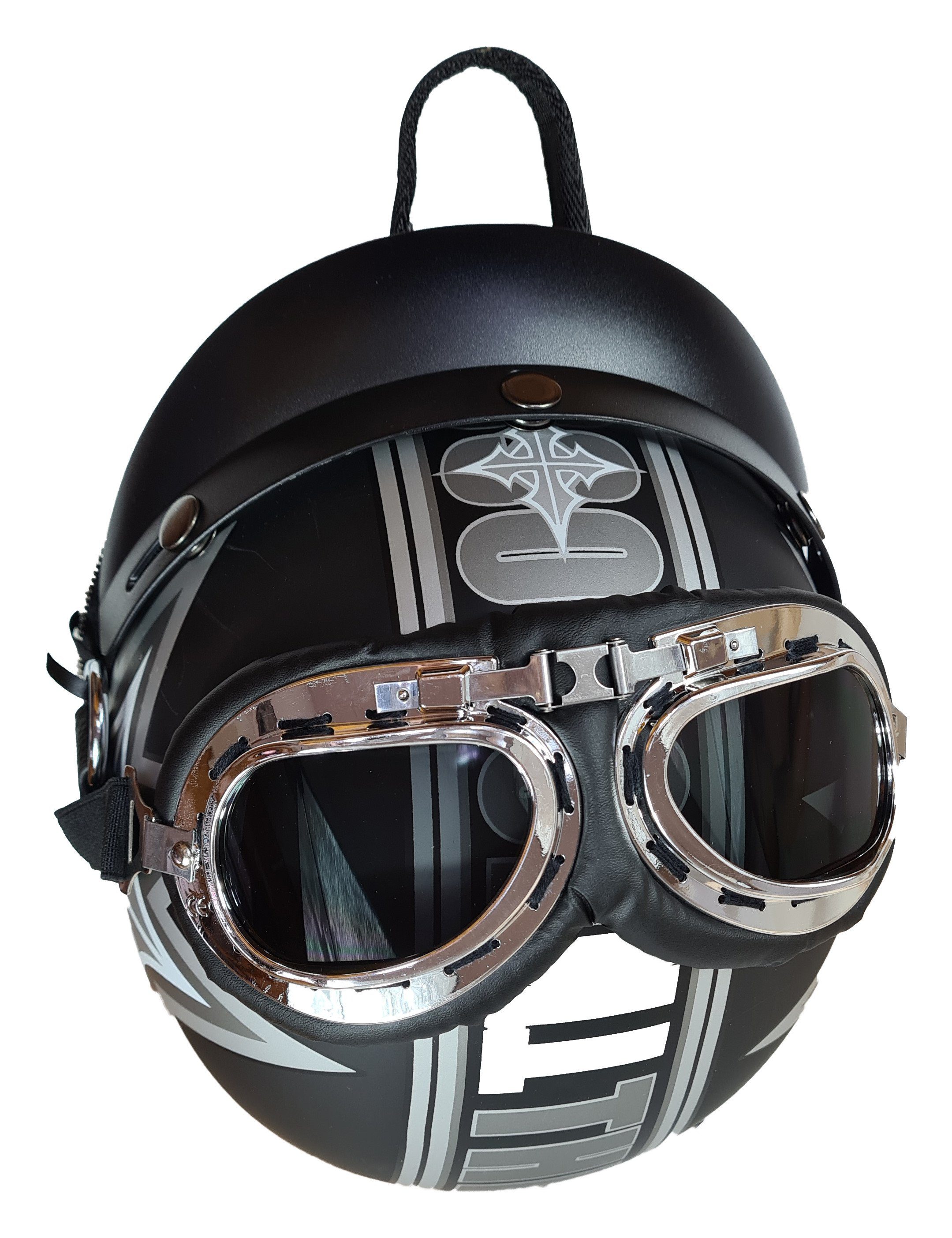 Einkaufszauber Handtasche Designer Handtasche Motorradhelm The Cross, Rucksackhandtasche