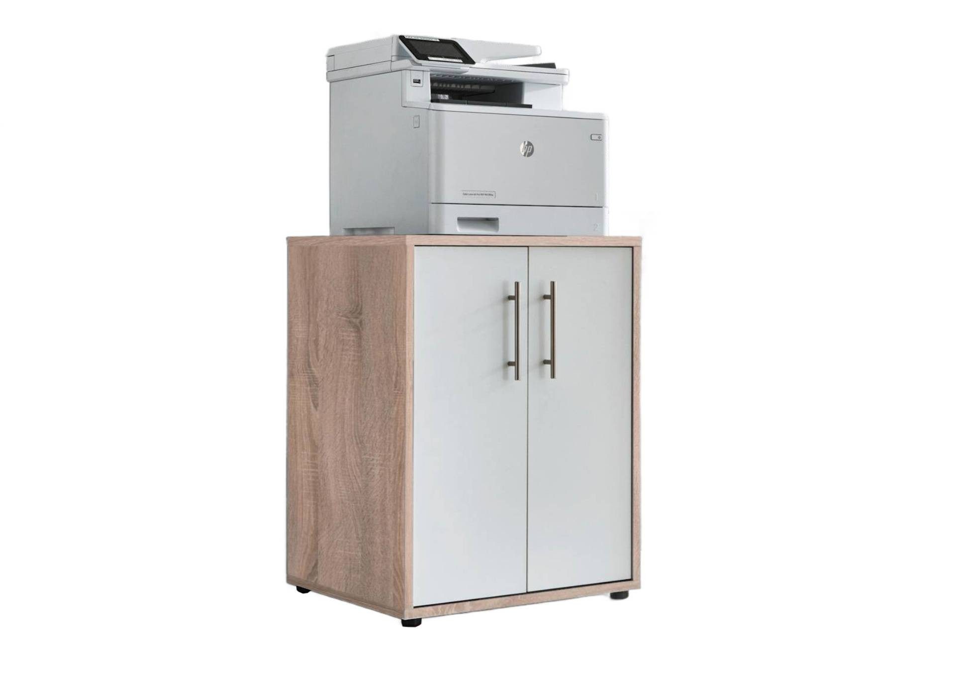 moebel-dich-auf Aktenschrank Druckerkommode TABOR (ideal für Drucker, 2-türig) 74 cm hoch, Ablagefläche: 54 x 50 cm
