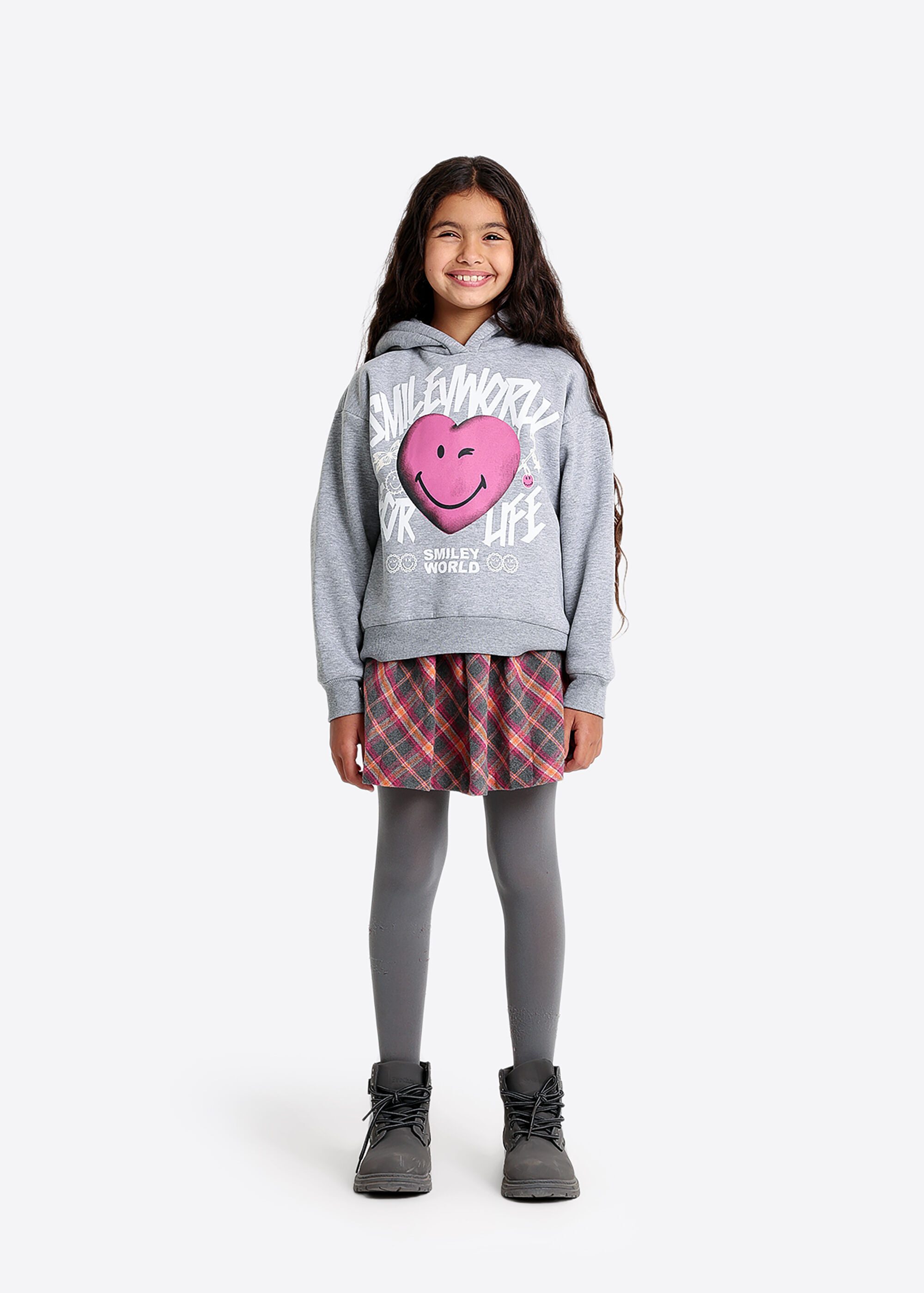 Solang Strickrock mit Karo-Muster