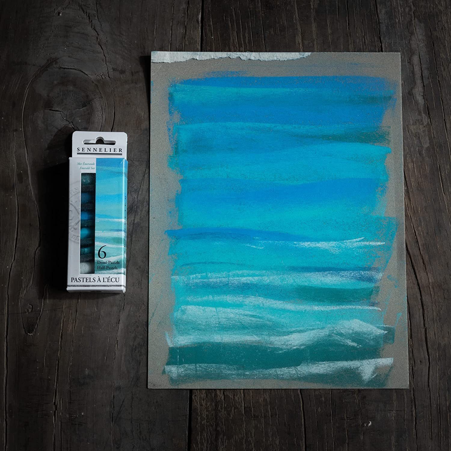 SENNELIER Pastellkreide 6 Soft Pastelle Summer Sky