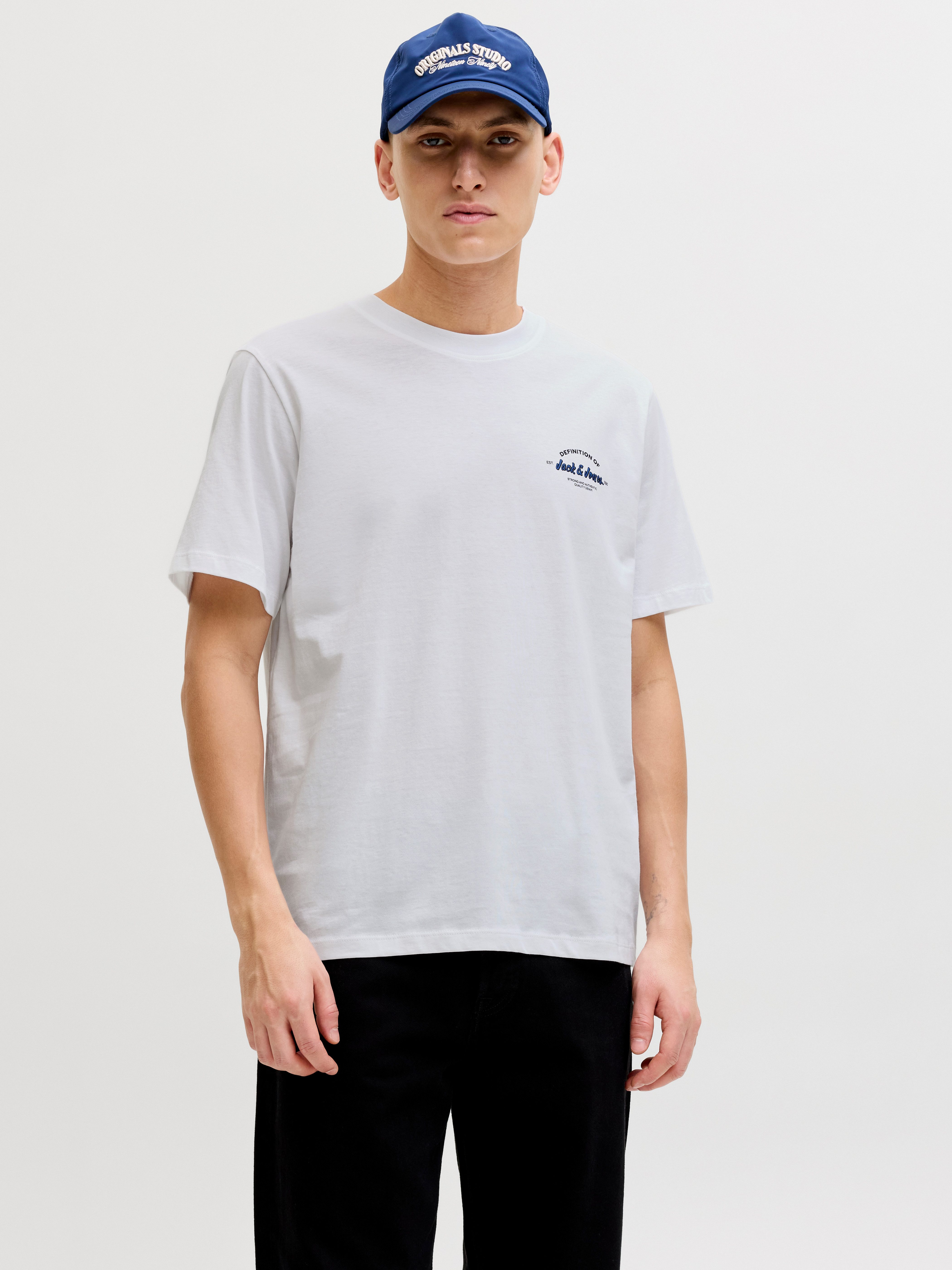 Jack & Jones Rundhalsshirt JJBRANDON TEE SS CREW NECK