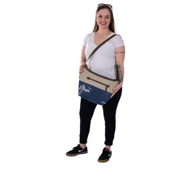 Sunsa Umhängetasche Damen nachhaltige Umhängetasche Jeans Crossbody Bag Maritim Stil, Maritim Vintage