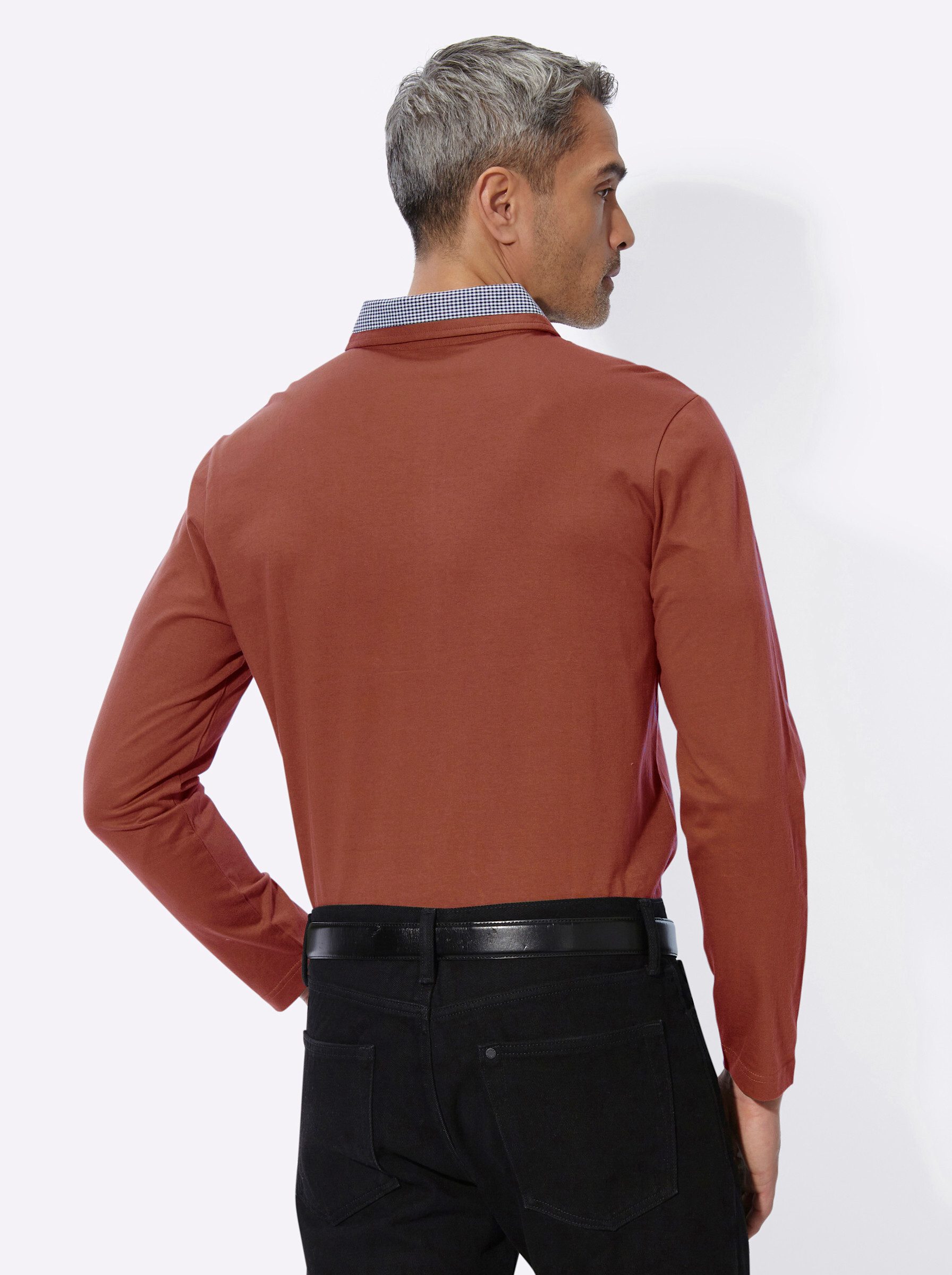 Sieh an! T-Shirt Langarm-Poloshirt Langarm