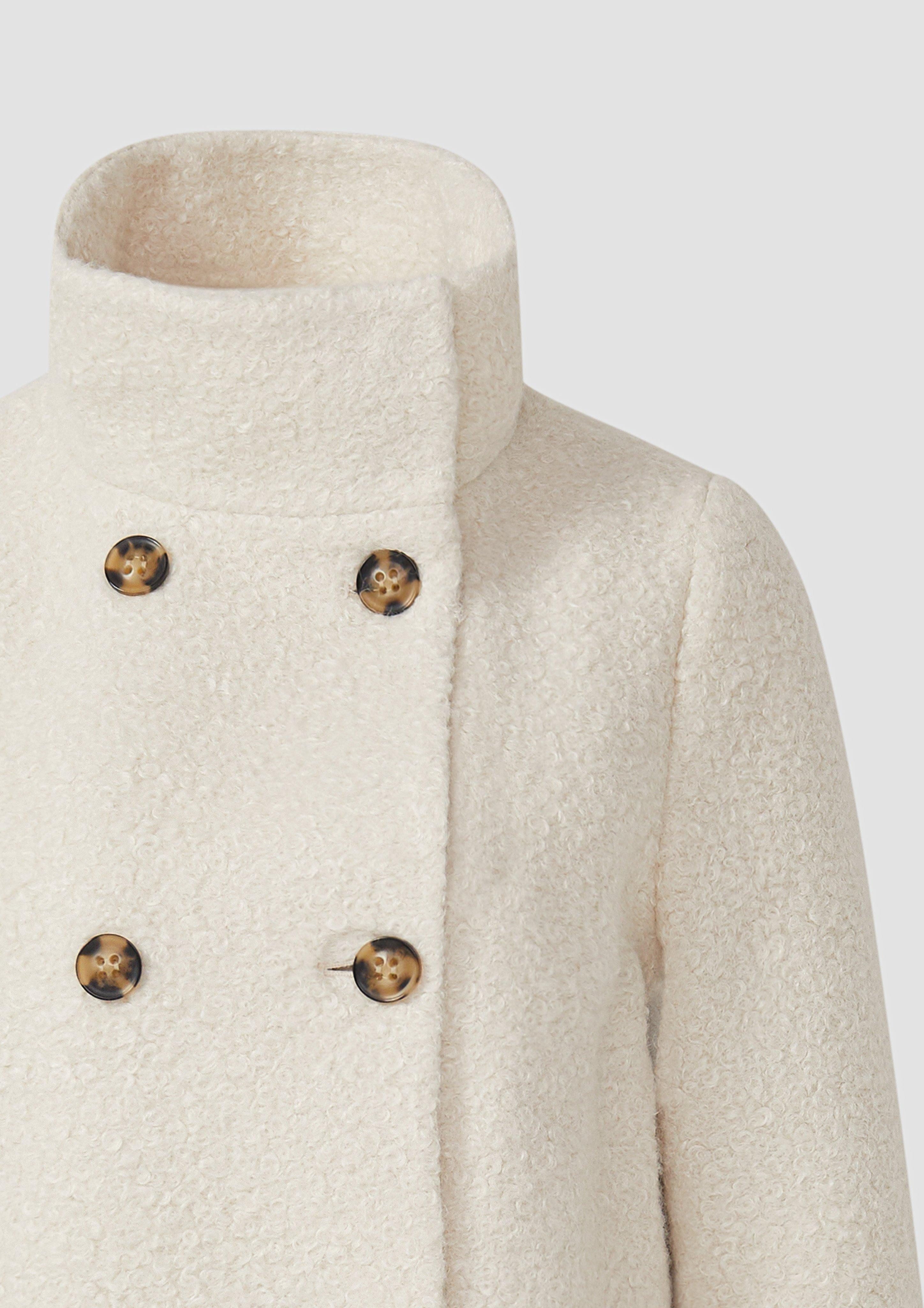 s.Oliver BLACK LABEL Funktionsmantel Gefütterter Bouclémantel günstig online kaufen
