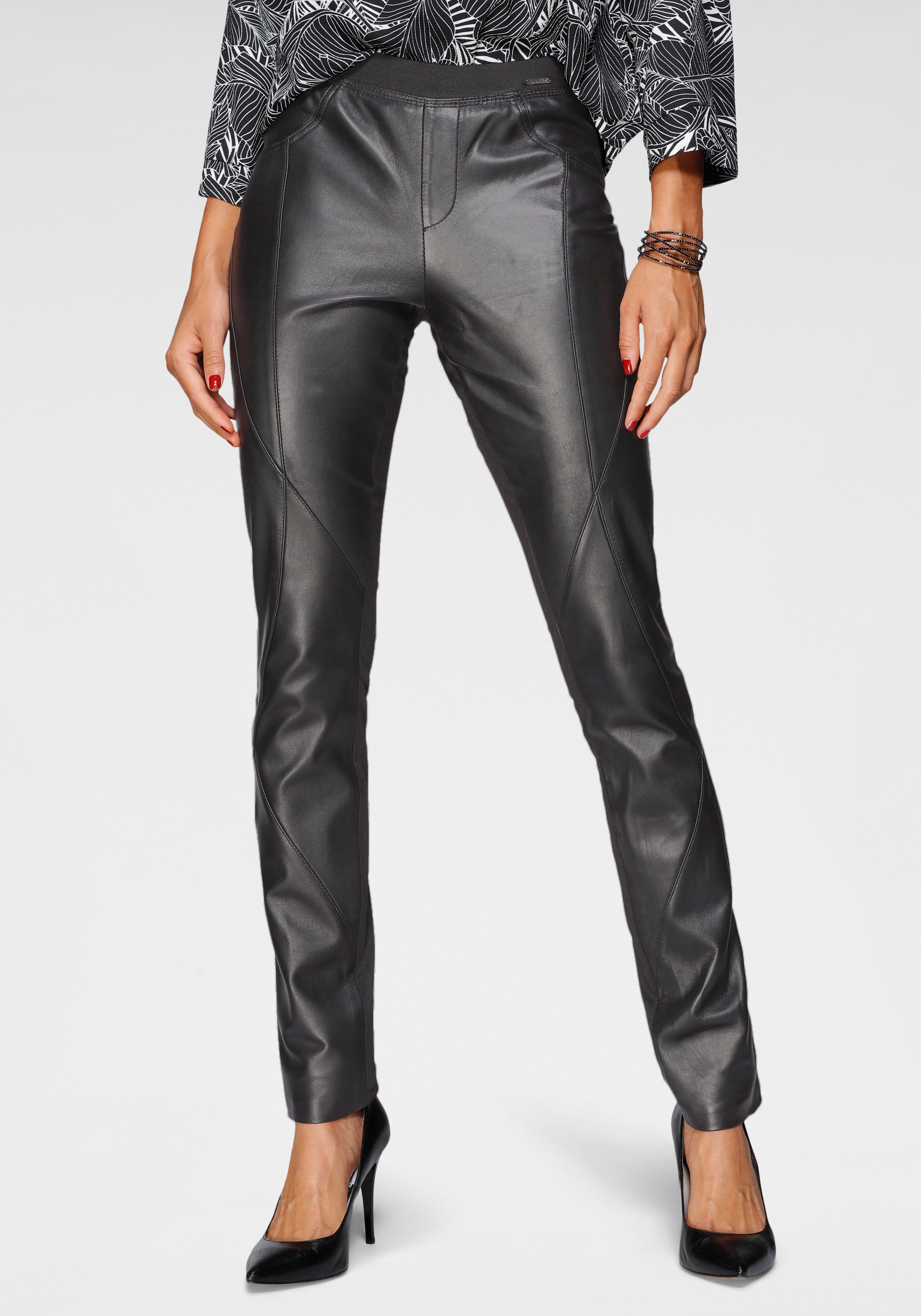 Damen Lederhosen Online Kaufen Wild Glattleder Otto
