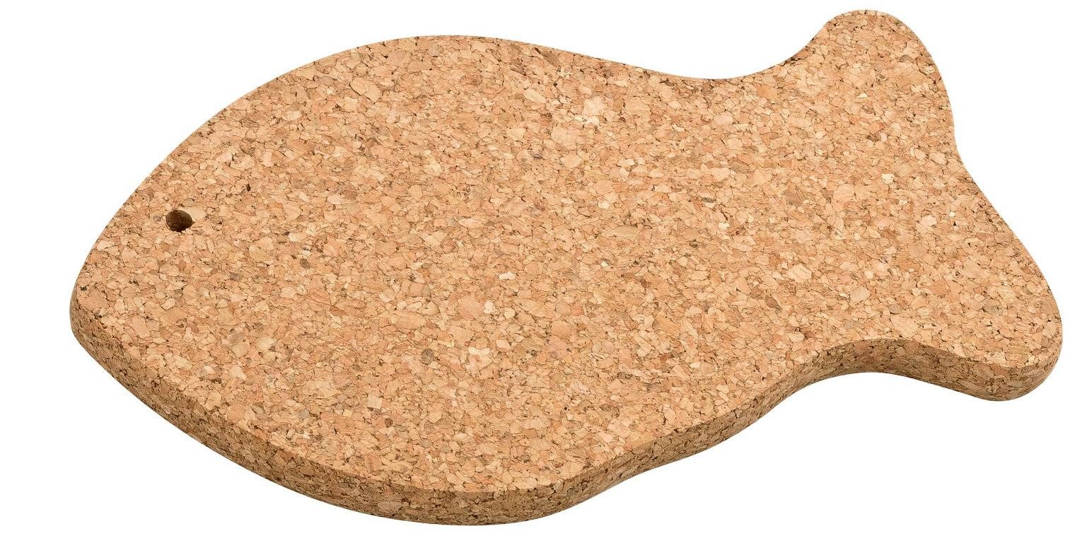 Kork-Deko.de Topfuntersetzer Topfuntersetzer in Fisch Form (Größe L)