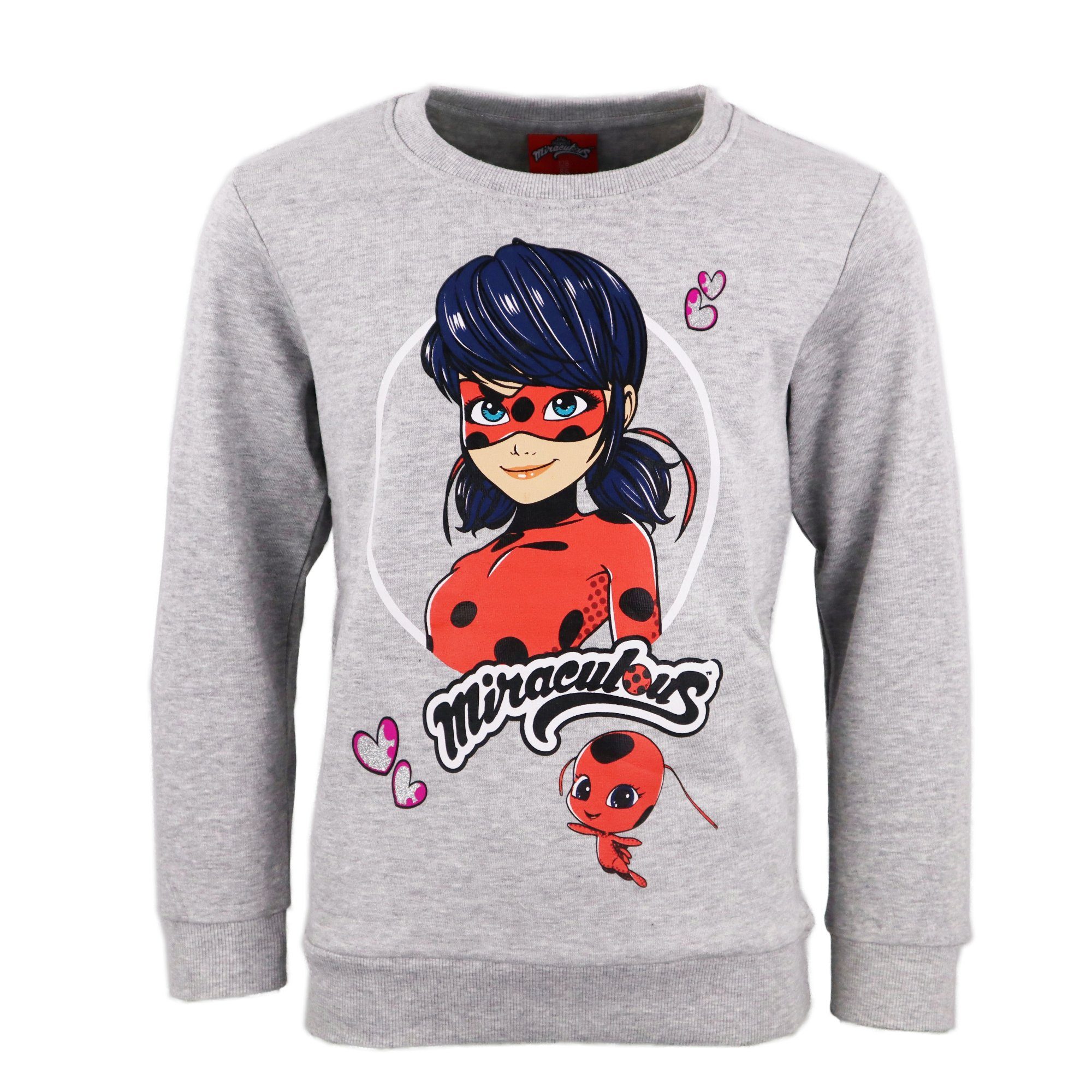 Tikki Sweater bis - Kinder Fleece Gr. 110 Pullover 140 Miraculous Ladybug Miraculous und Ladybug
