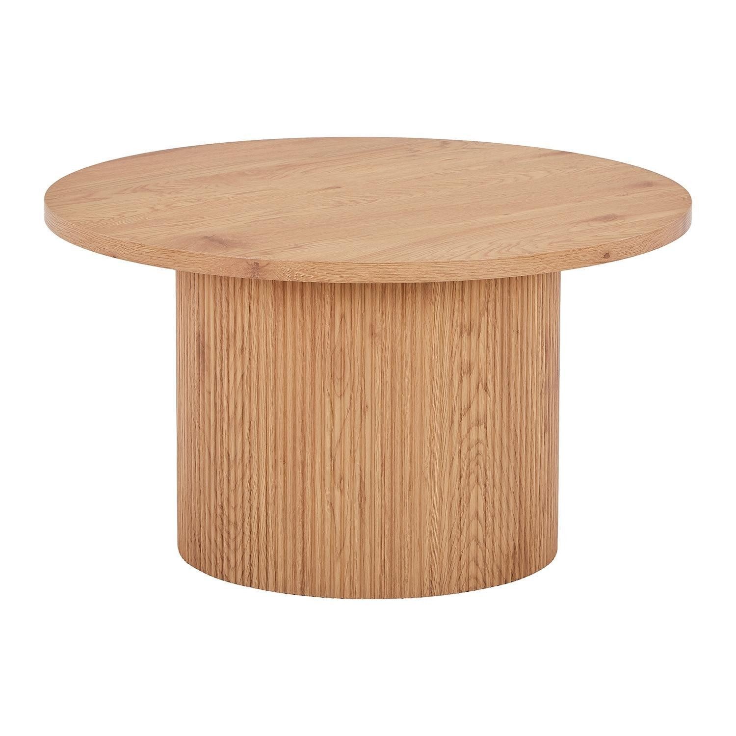 House Nordic Couchtisch BOAVISTA, Braun, MDF, Ø 80 x 45 cm