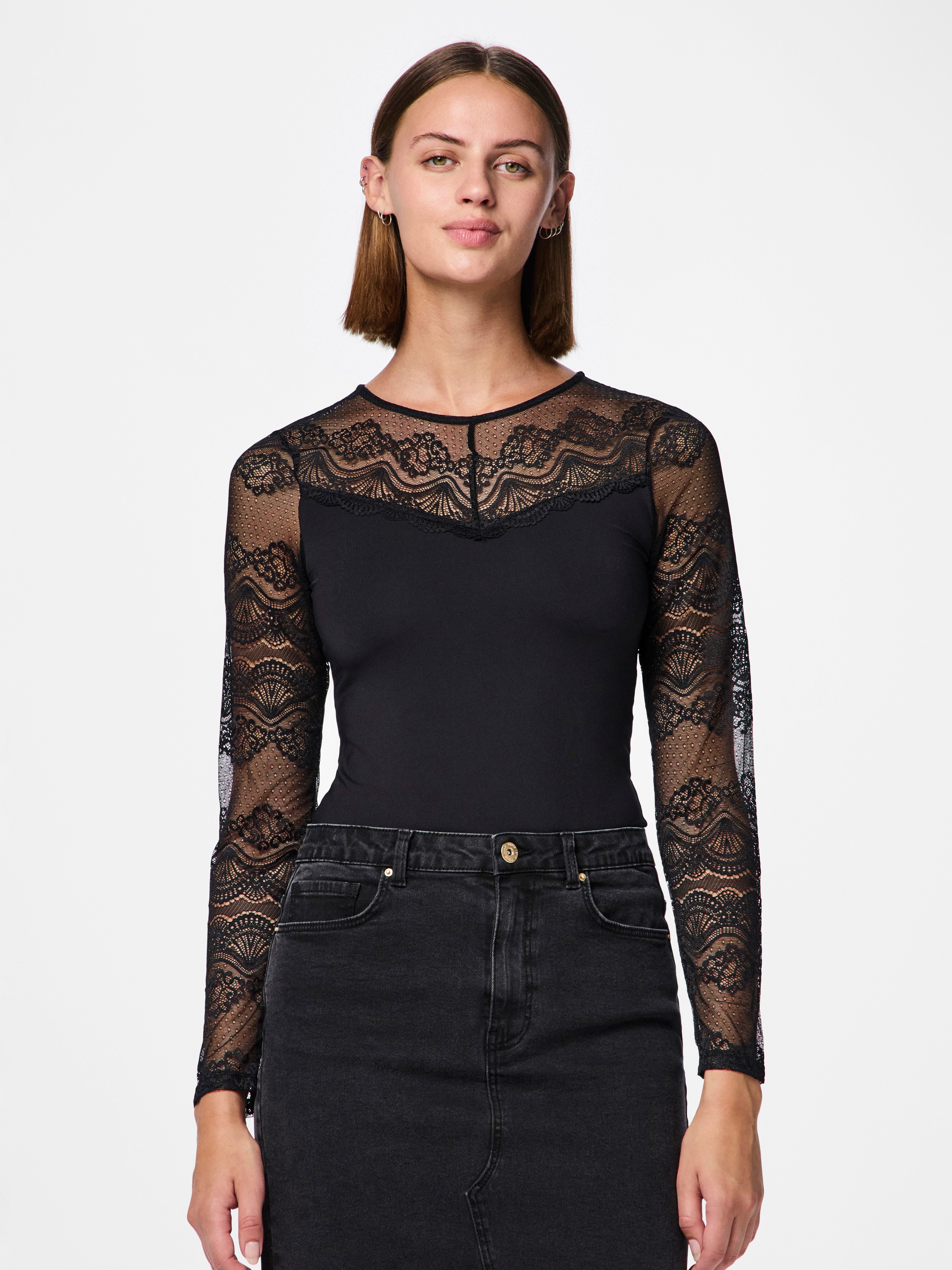 pieces Langarmbody PCSINNA LS BODYSTOCKING NOOS