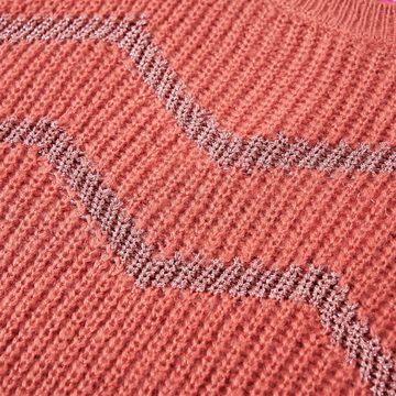 vidaXL Rundhalspullover Kinderpullover Gestrickt Mittelrosa 92