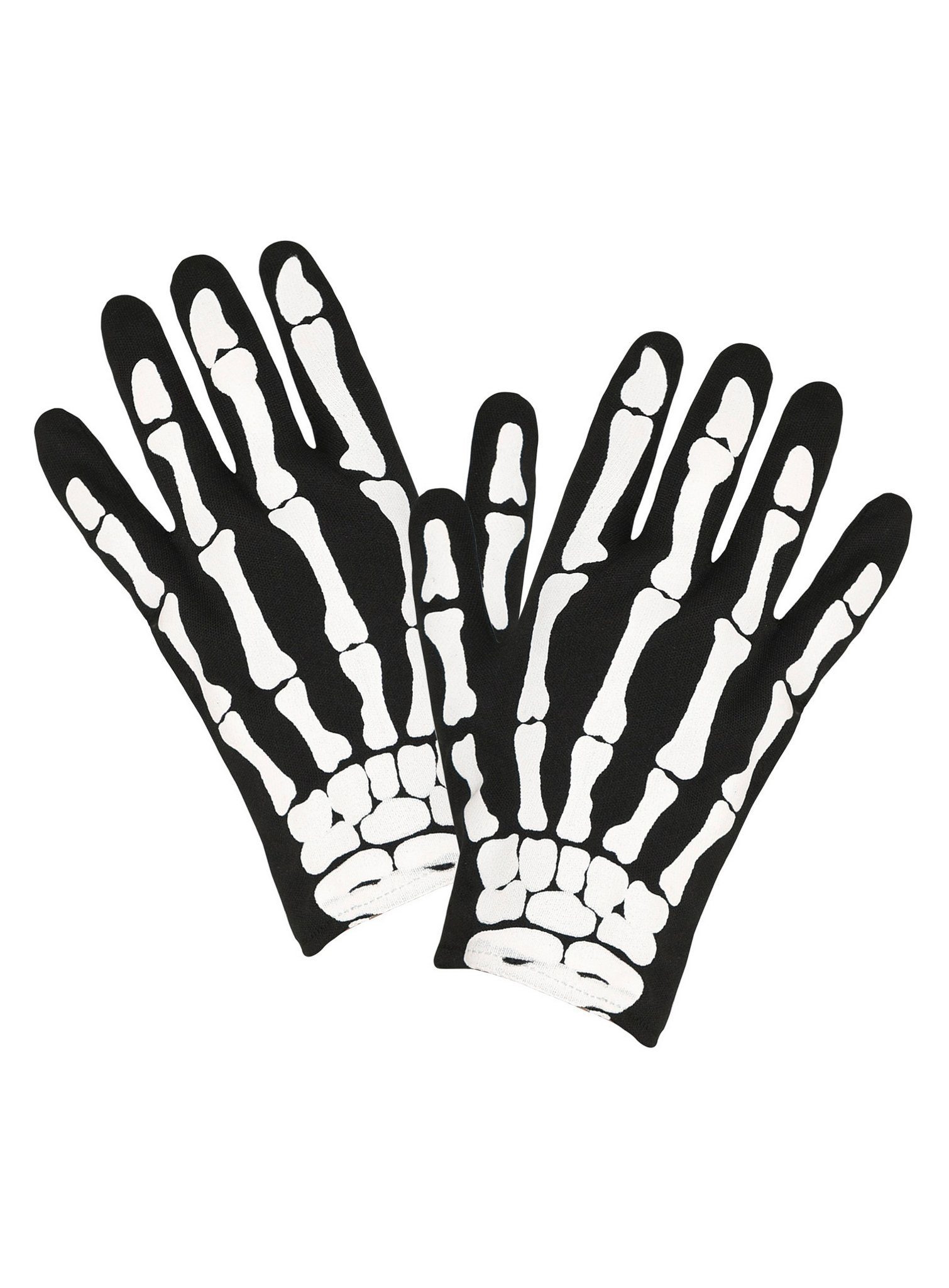 Kostüm Skeletthandschuhe