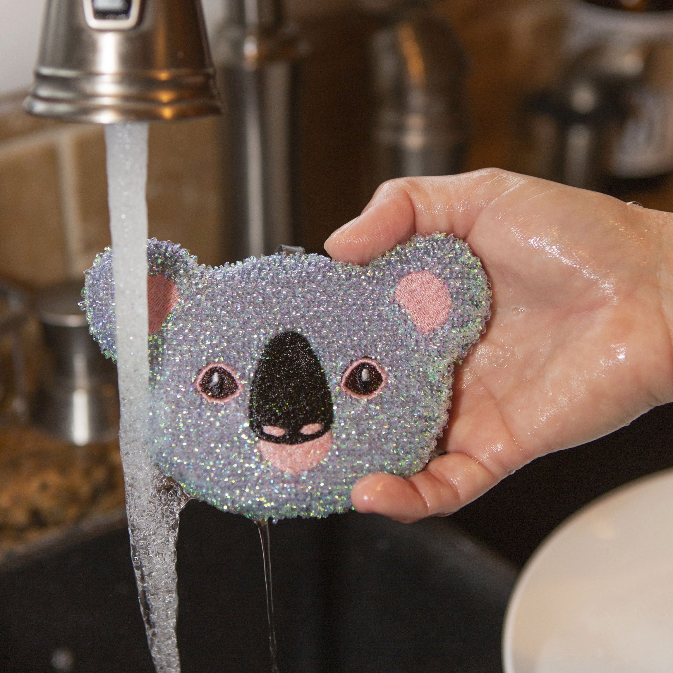 WestCraft Geschirrschwamm lustiger funktioneller Geschirrschwamm viele Motive, Küchen Schwamm, Topf, Küchenschwamm, Koala, Faultier, Katze, Regenbogen, Kasette