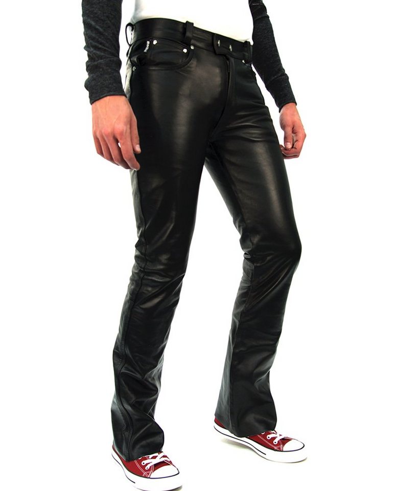 Lederhose bootcut herren Clearance