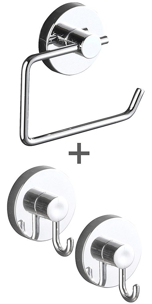 WENKO Toilettenpapierhalter Vacuum-Loc® Modell Milazzo (Set), günstig online kaufen