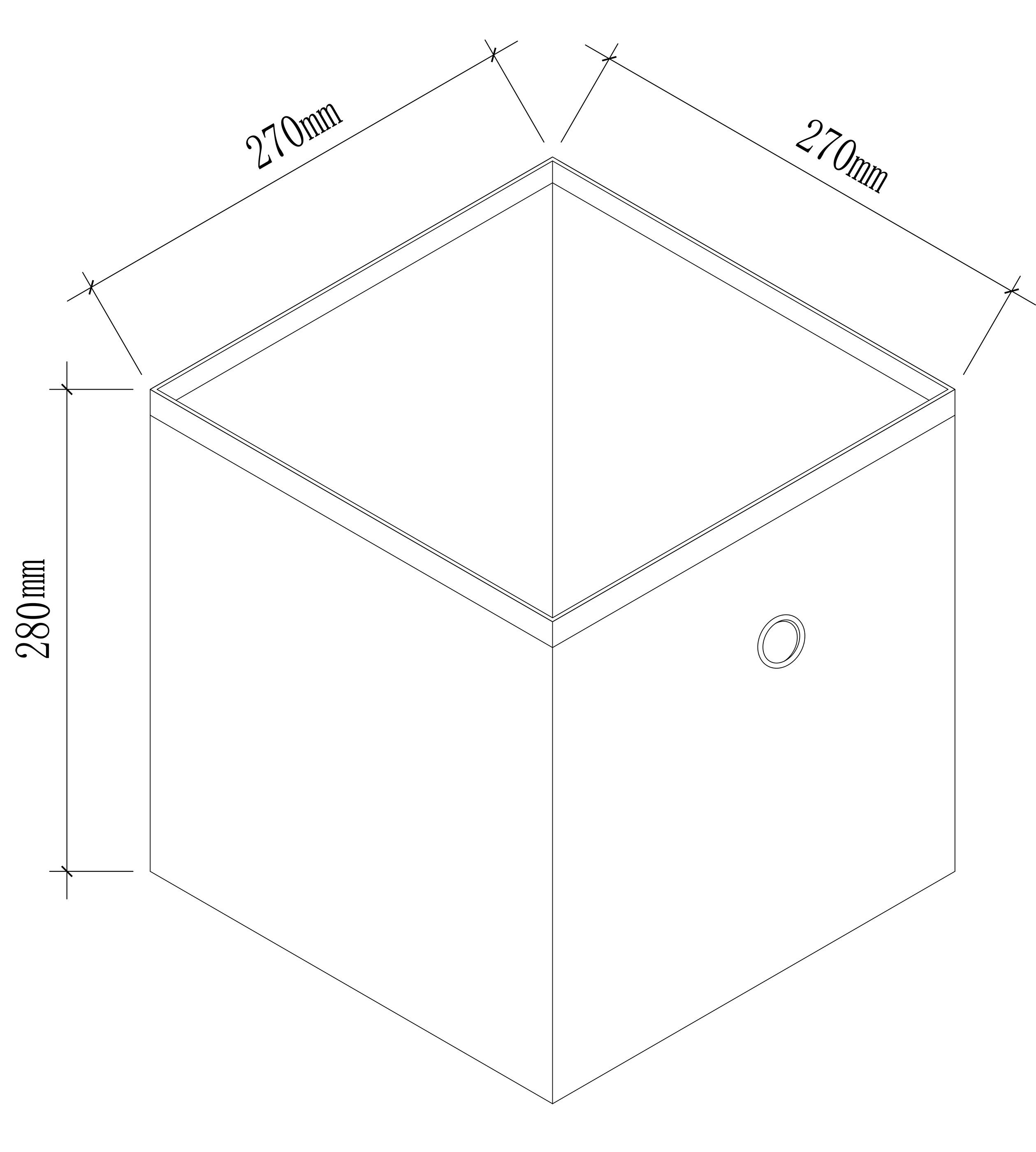 VCM Faltbox Boxas 2er Set B. 27 x T. 27 x H. 28 cm (Spar-Set, 2), Platzsparende Lösung gegen Chaos, Wohnbereich, Büro oder Kellerregal – Bild 4 von 4
