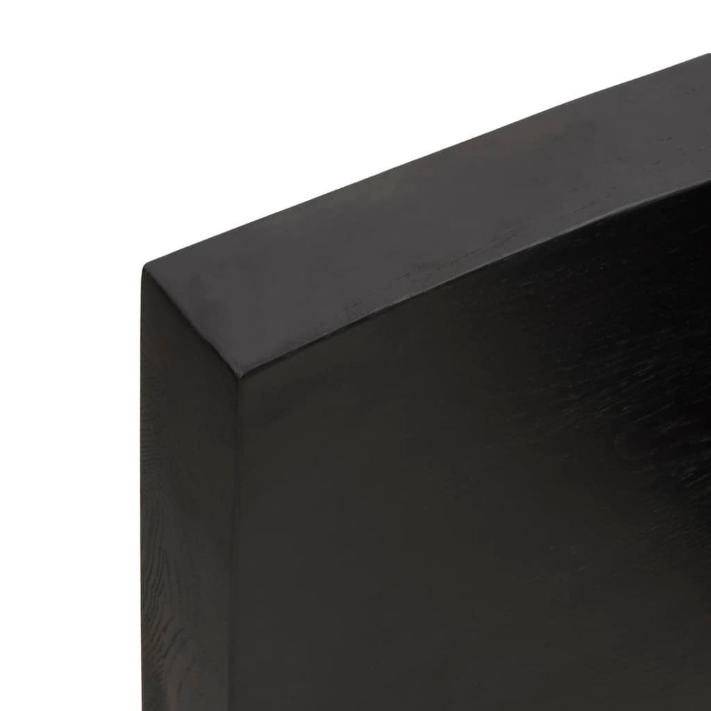 140x50x(2-6) Baumkante (1 Behandelt St) cm Tischplatte Massivholz furnicato