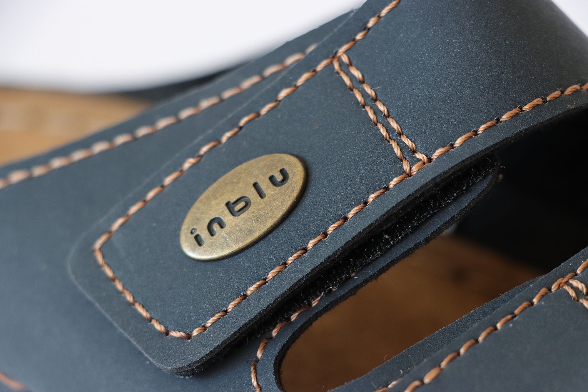 INBLU Klettverschluss Pantolette Hausschuh