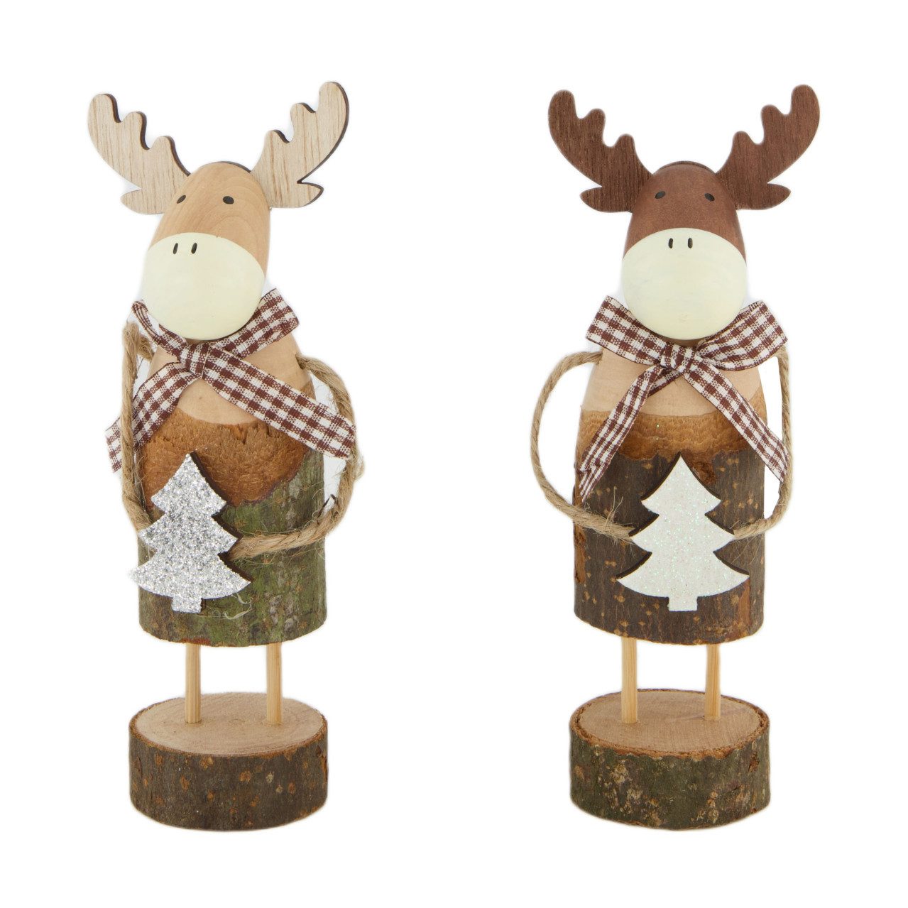 DIJK Dekofigur Dijk Figur Hirsch Holz 6,7 x 5 x 18 cm