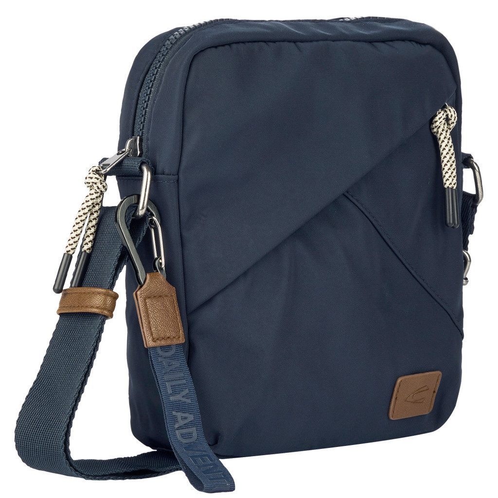 camel active Umhängetasche Aurum (Set, 2-tlg., abnehmbare Anhänger), aus recyceltem Polyester in Nylonstruktur, leicht & mit feinen Details